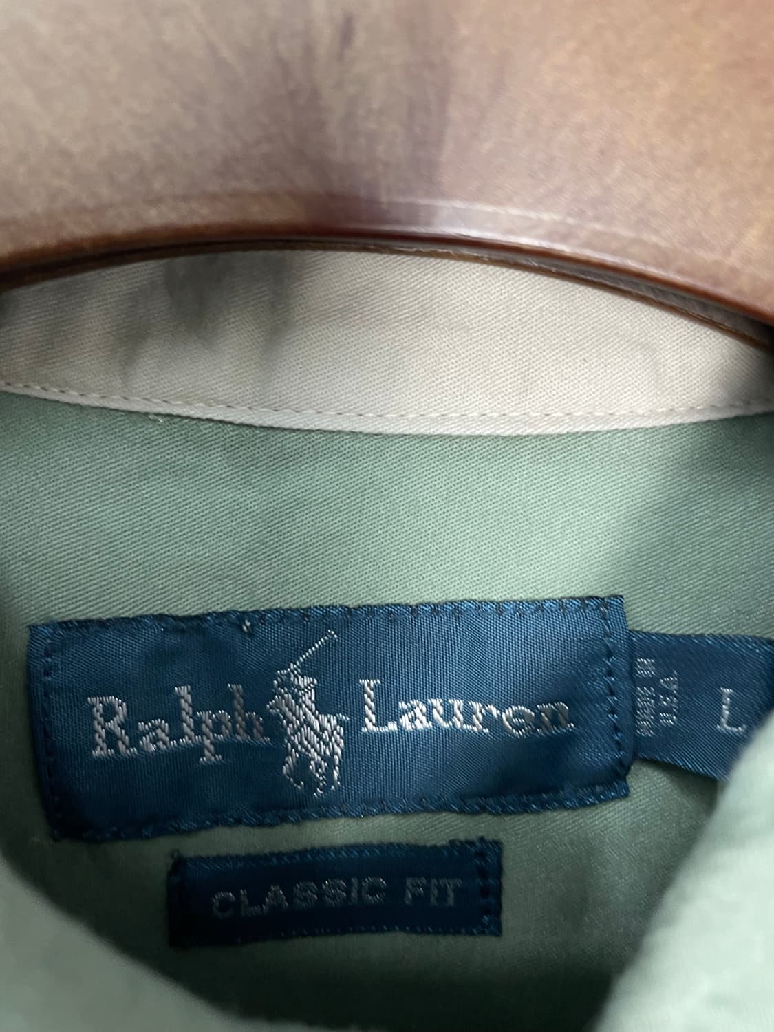 폴로 랄프로렌 파스텔 그린 반팔 셔츠 H2456 상품이미지5