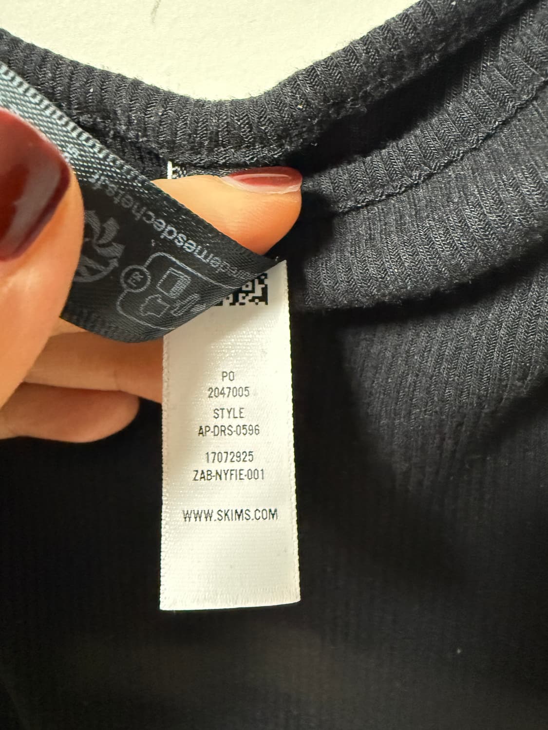 SKIMS 롱 슬립 드레스 블랙 S 상품이미지9