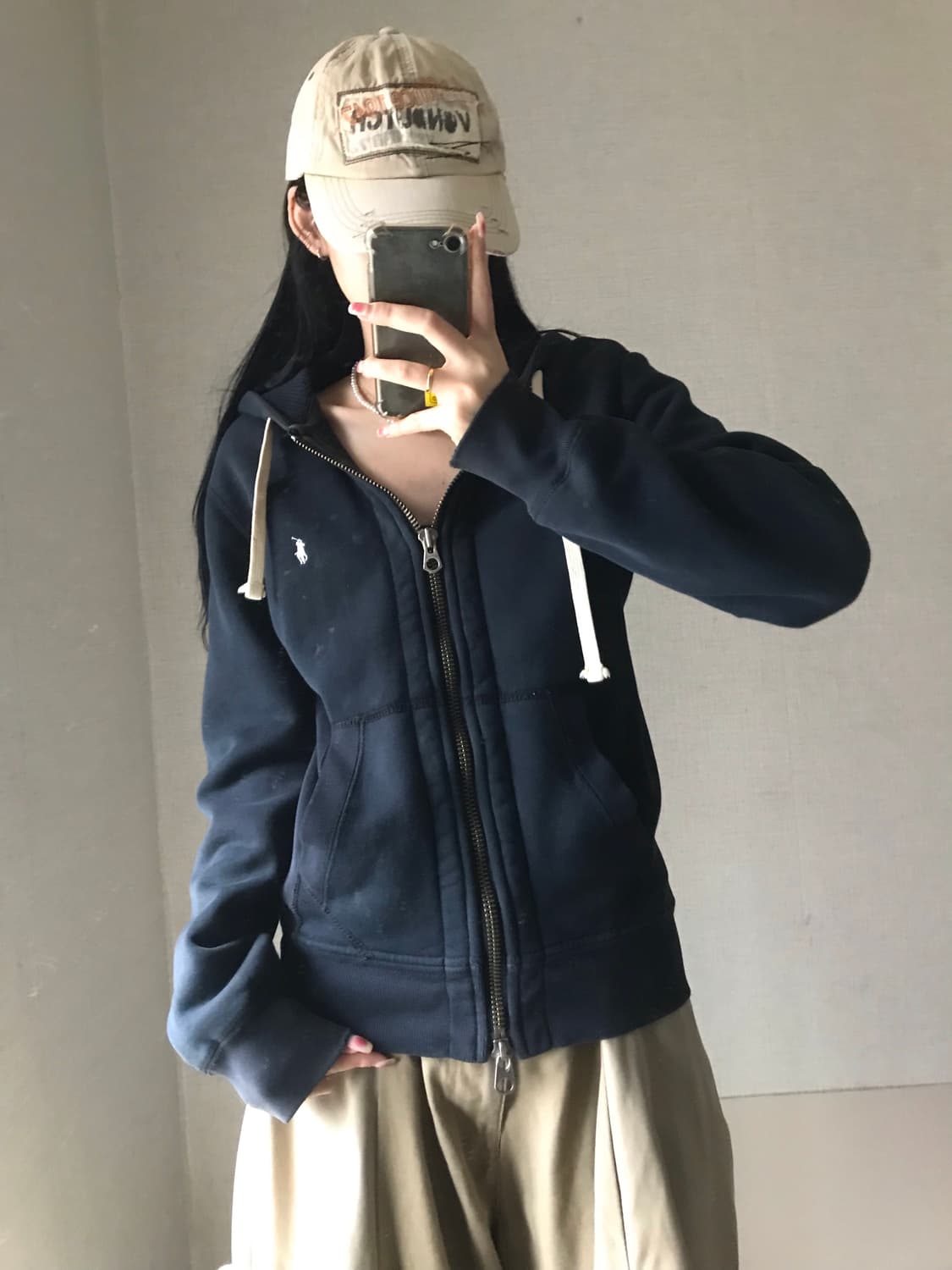 폴로 블랙 투웨이 후드집업 상품이미지4