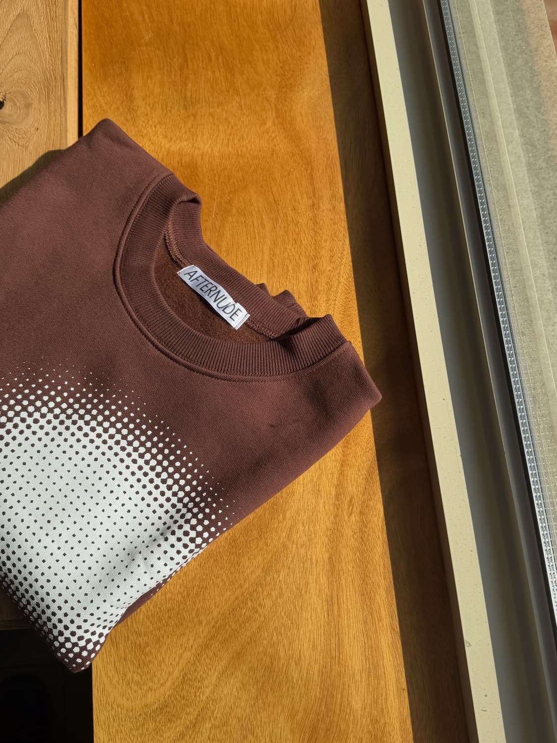 [애프터누드] 브라운도트 스웨트기모셔츠 상품이미지5