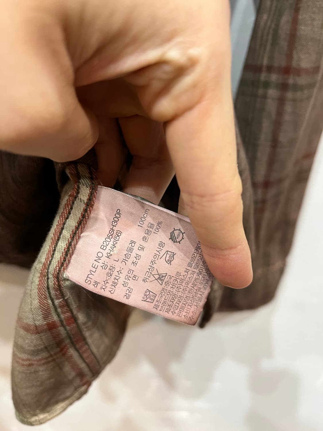 버커루 가먼트다잉 체크 셔츠  상품이미지7