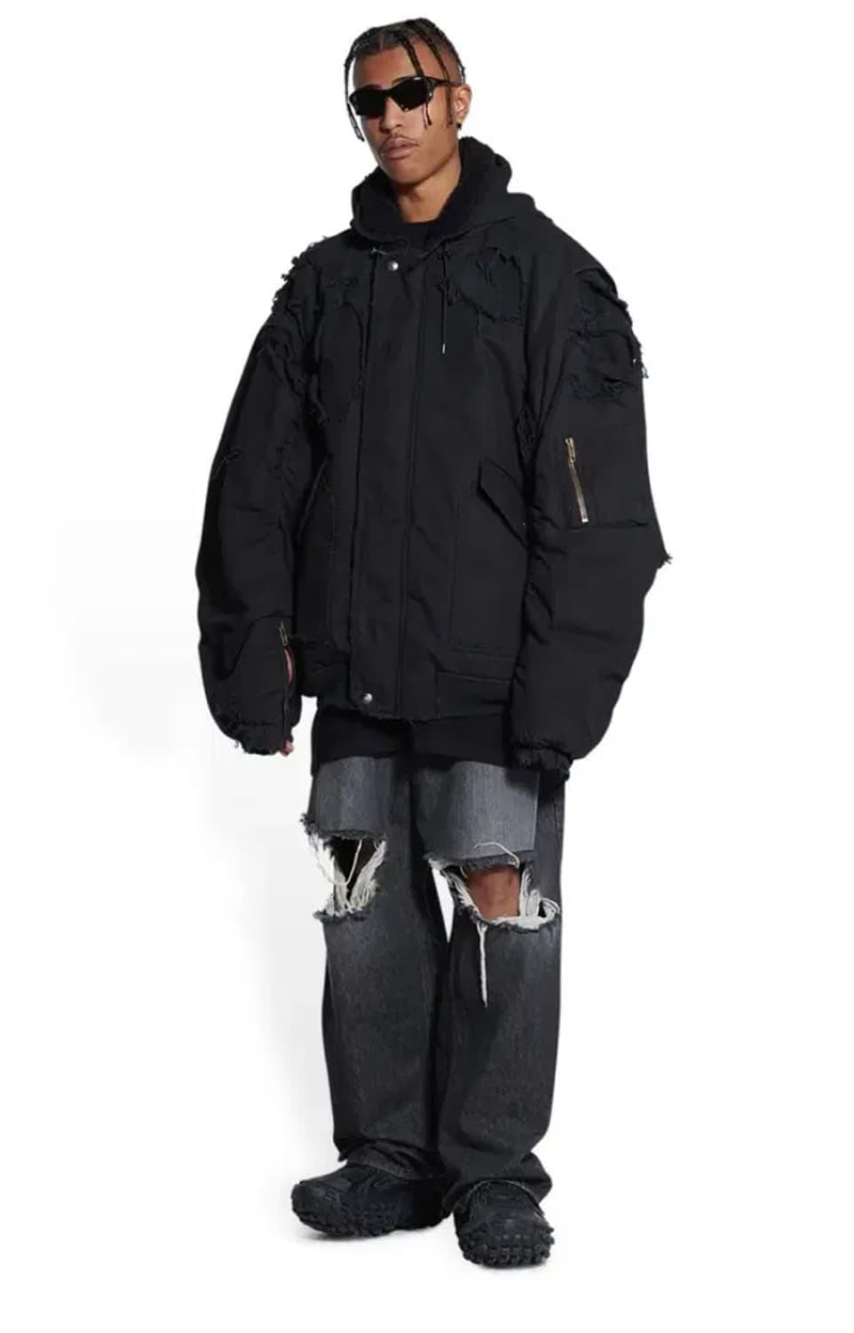 [2] 발렌시아가 디스트로이드 유니티 봄버 자켓 상품이미지1