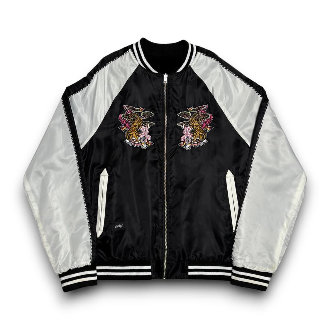 Vintage 빅사이즈 호랑이 자수 리버시블 스카잔 점퍼 상품이미지1