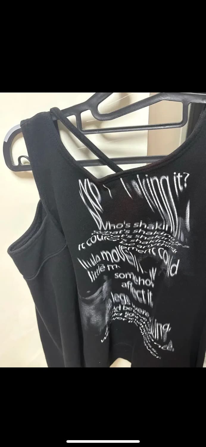 나체 맨투맨 나체 프린팅 컷아웃 맨투맨 상품이미지2