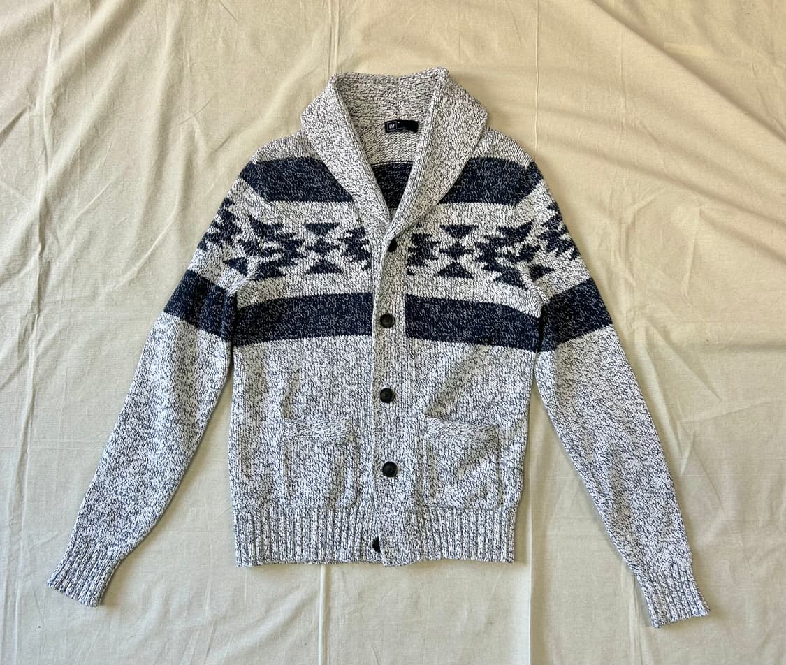 GAP 코튼 숄에리 가디건(남성M) 상품이미지1