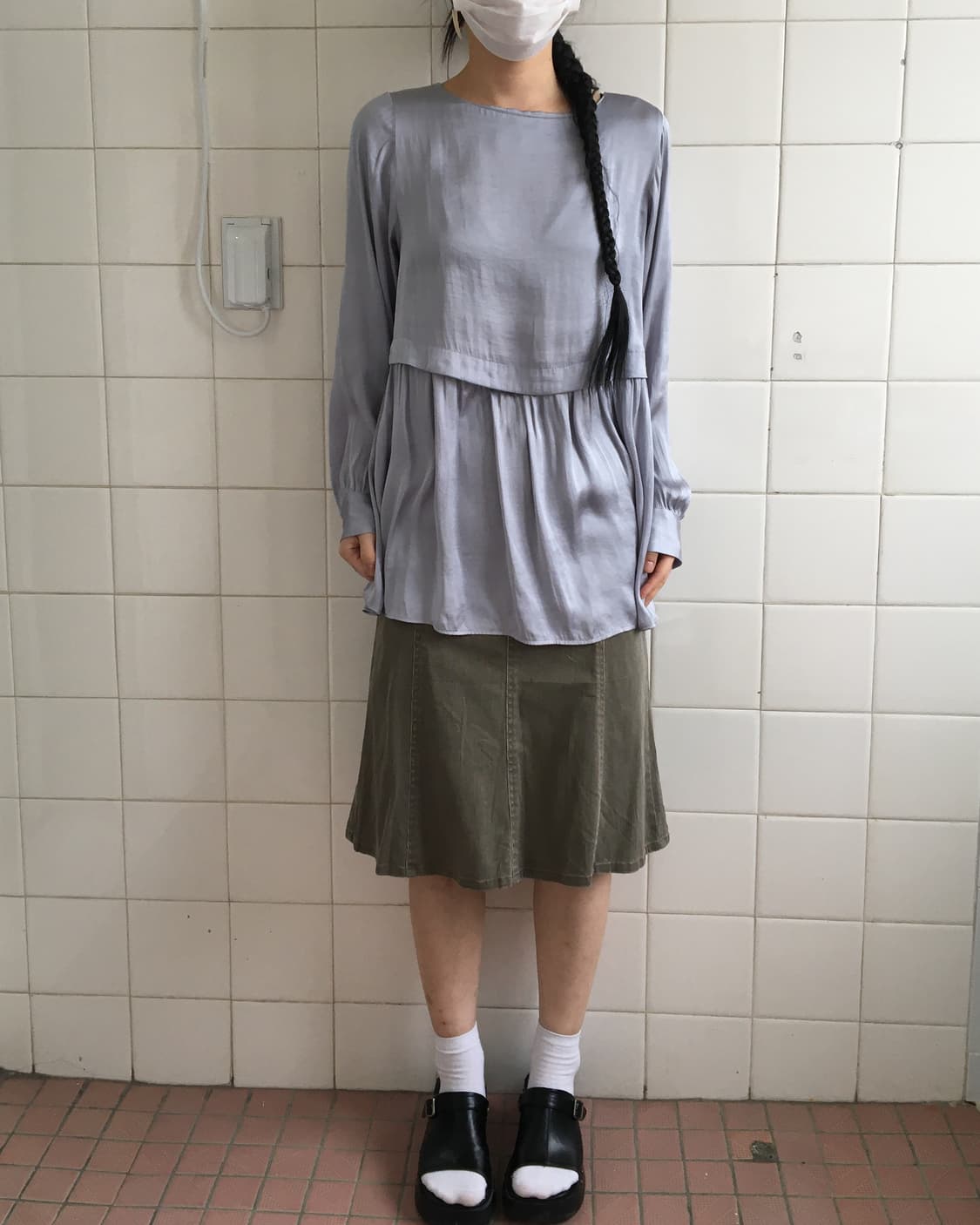 Glossy blouse 상품이미지1