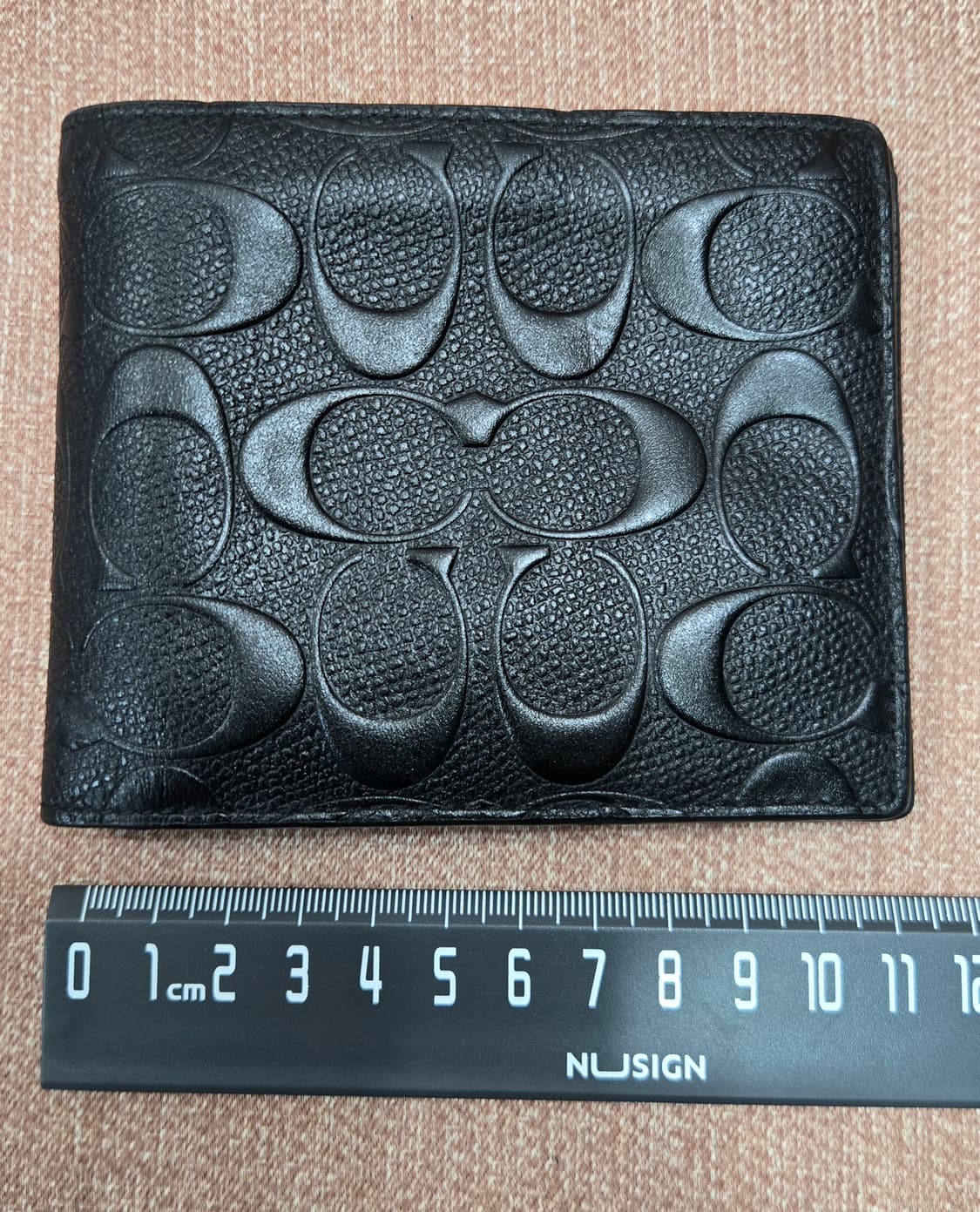 코치  정품  남성 반지갑 블랙레더 상품이미지1