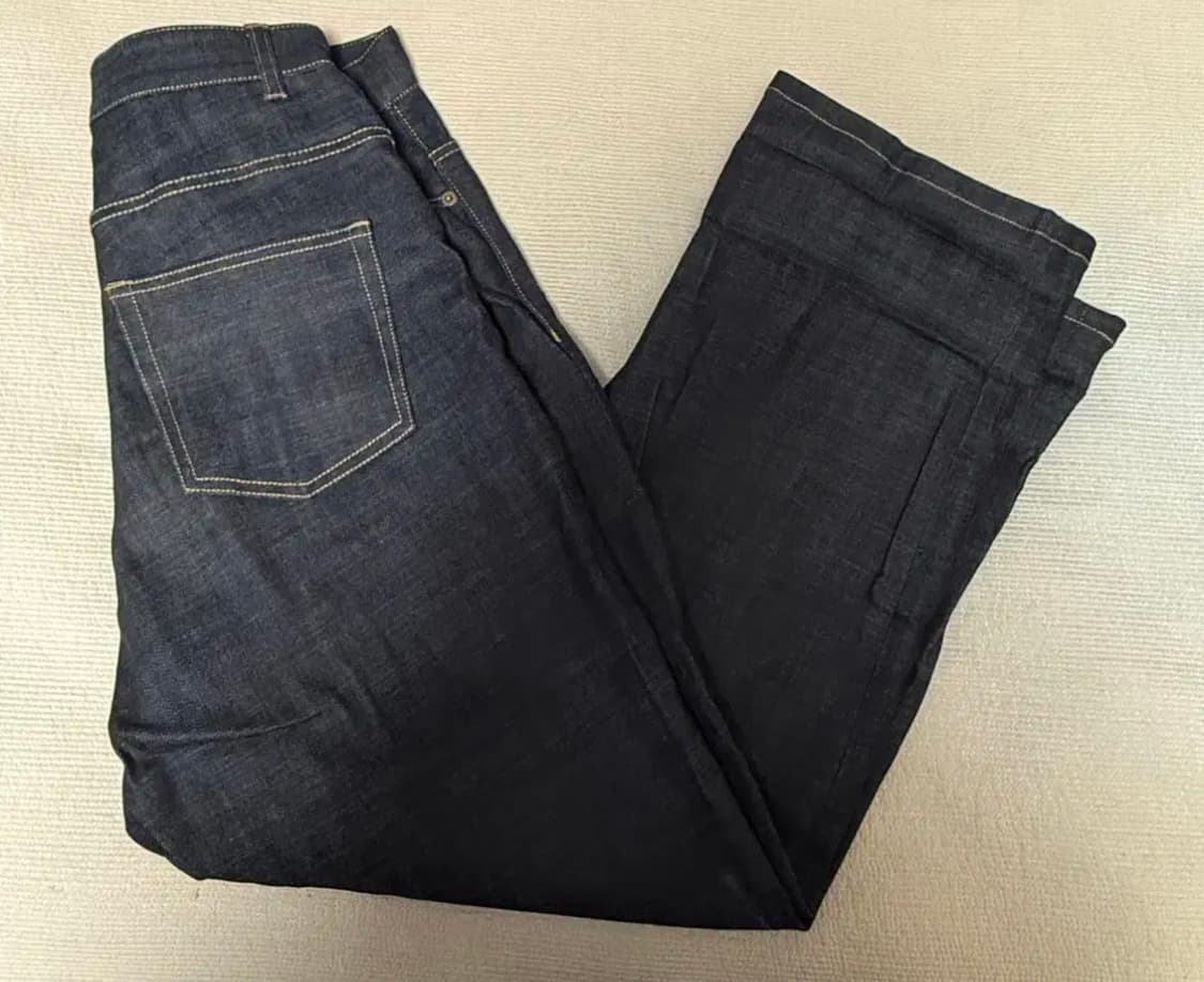 어리틀빗 B&w 와이드 생지데님 팬츠 xs 상품이미지1