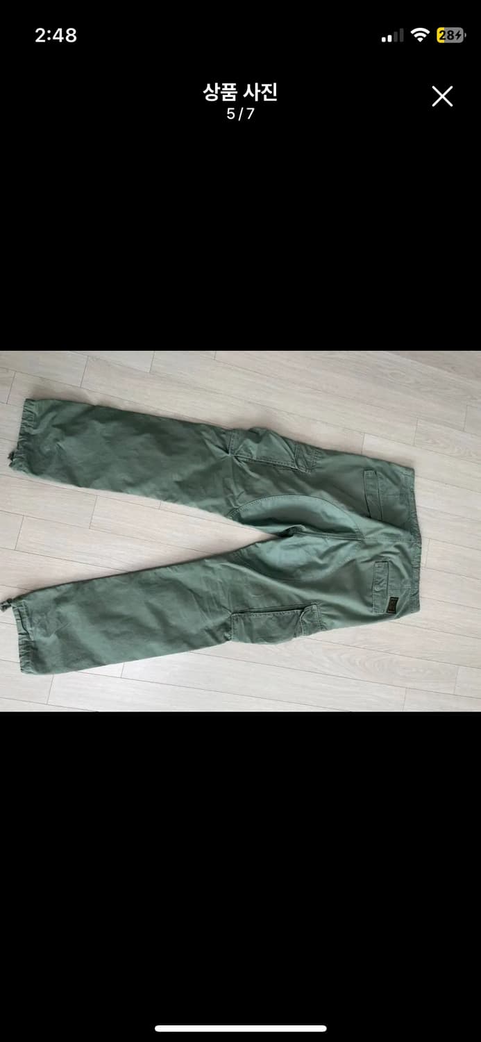 네이버후드 카고팬츠 M 상품이미지5