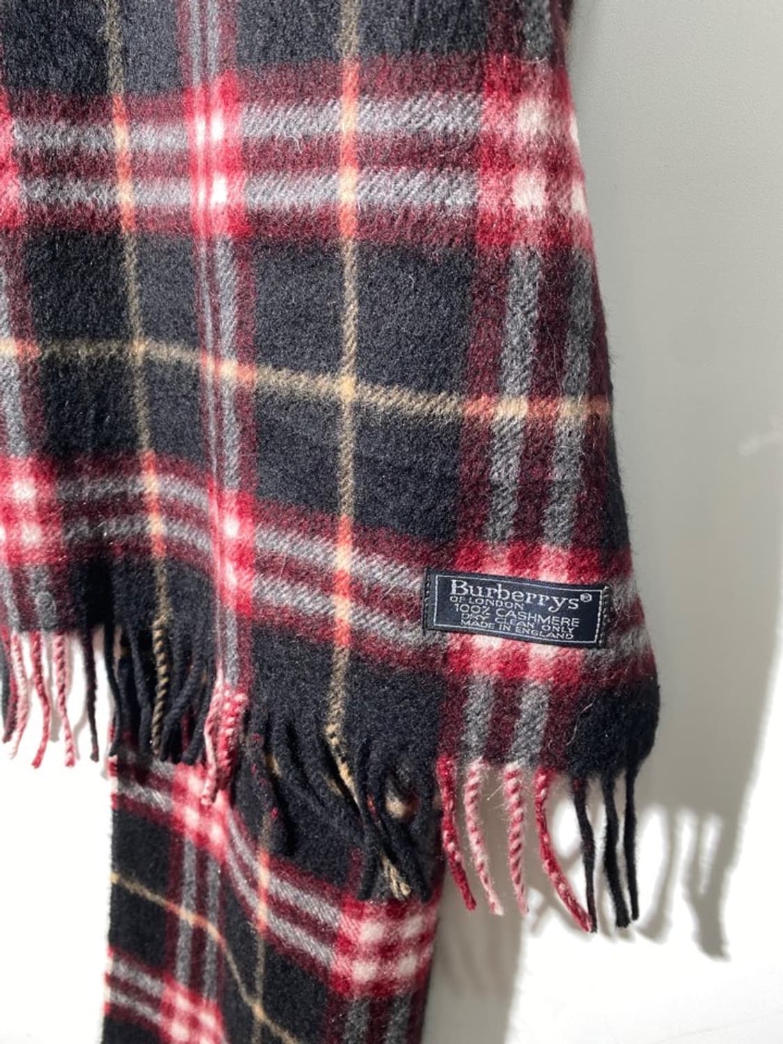 버버리 캐시미어 100% 체크 머플러 상품이미지2
