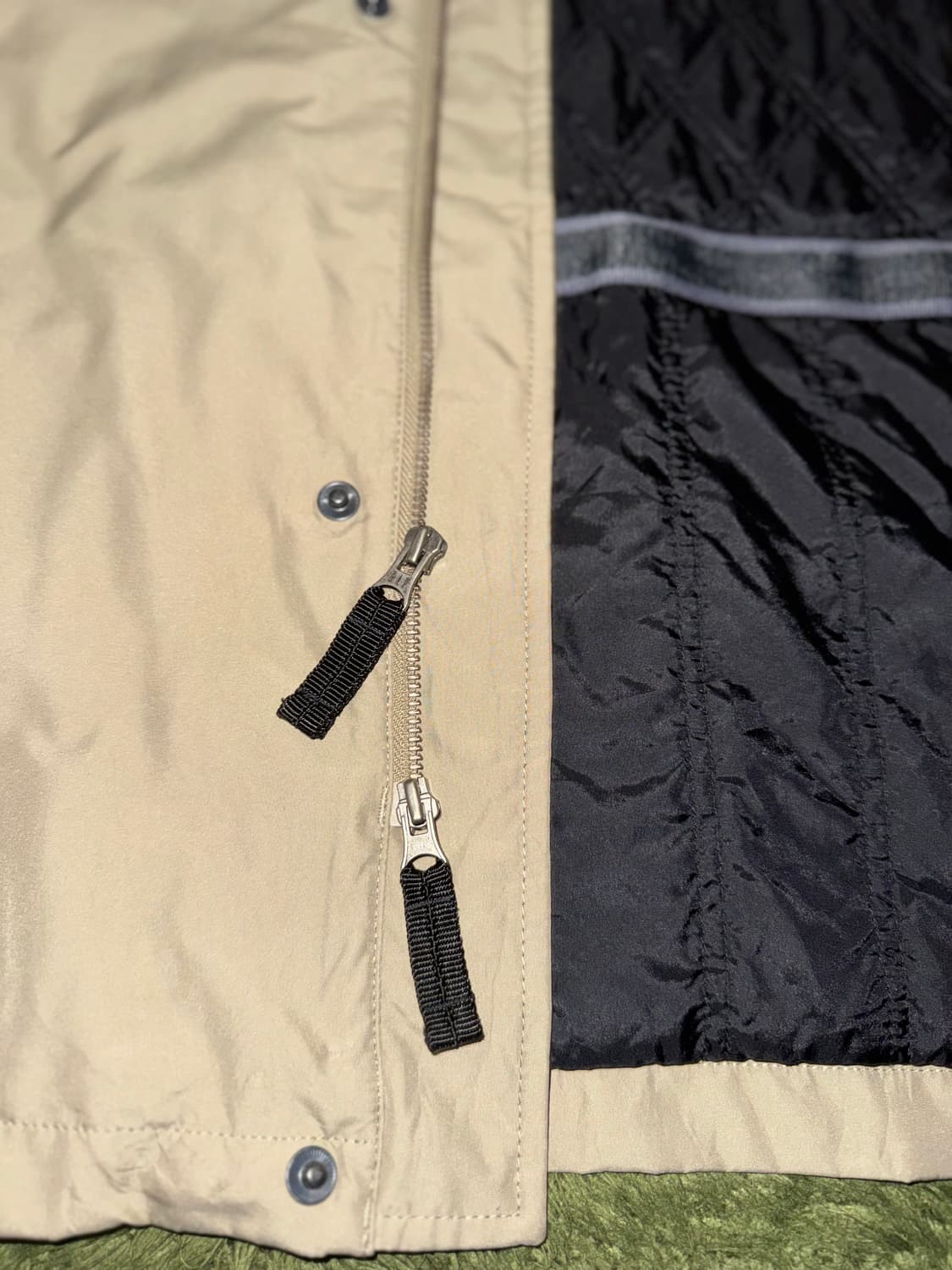 [M] 00s GAP 올드 갭 퀼티드 라이닝 투웨이 코튼 카코트 상품이미지5