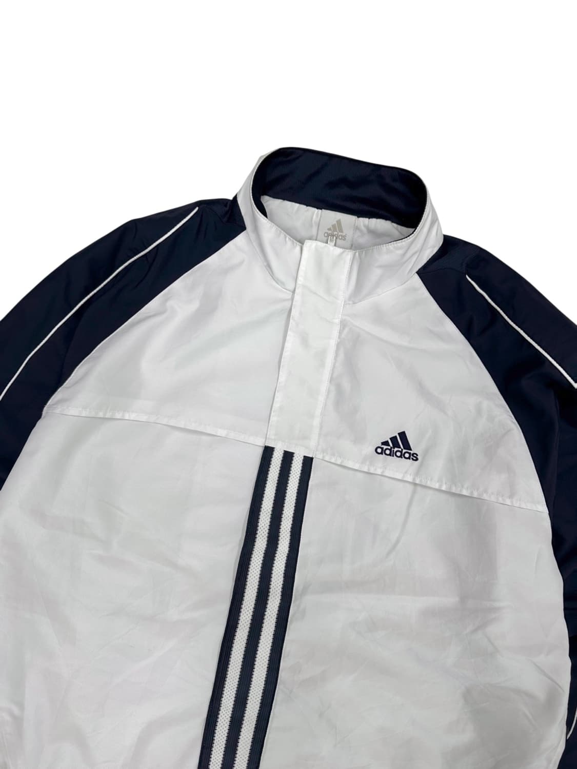 00s 아디다스 올드스쿨 바람막이 화이트&네이비 (2XL,대장템) 상품이미지2