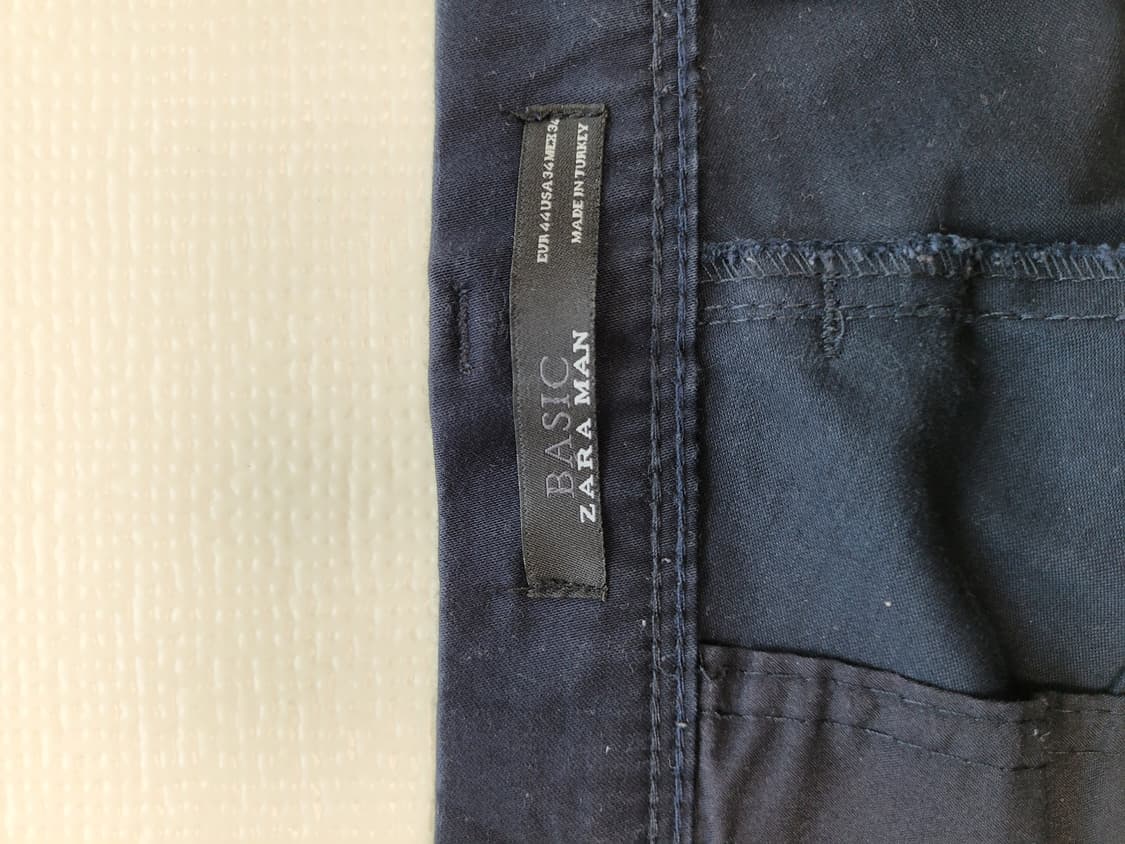 자라맨 ZARAMAN 가먼트다잉 면바지 36 네이비 상품이미지6
