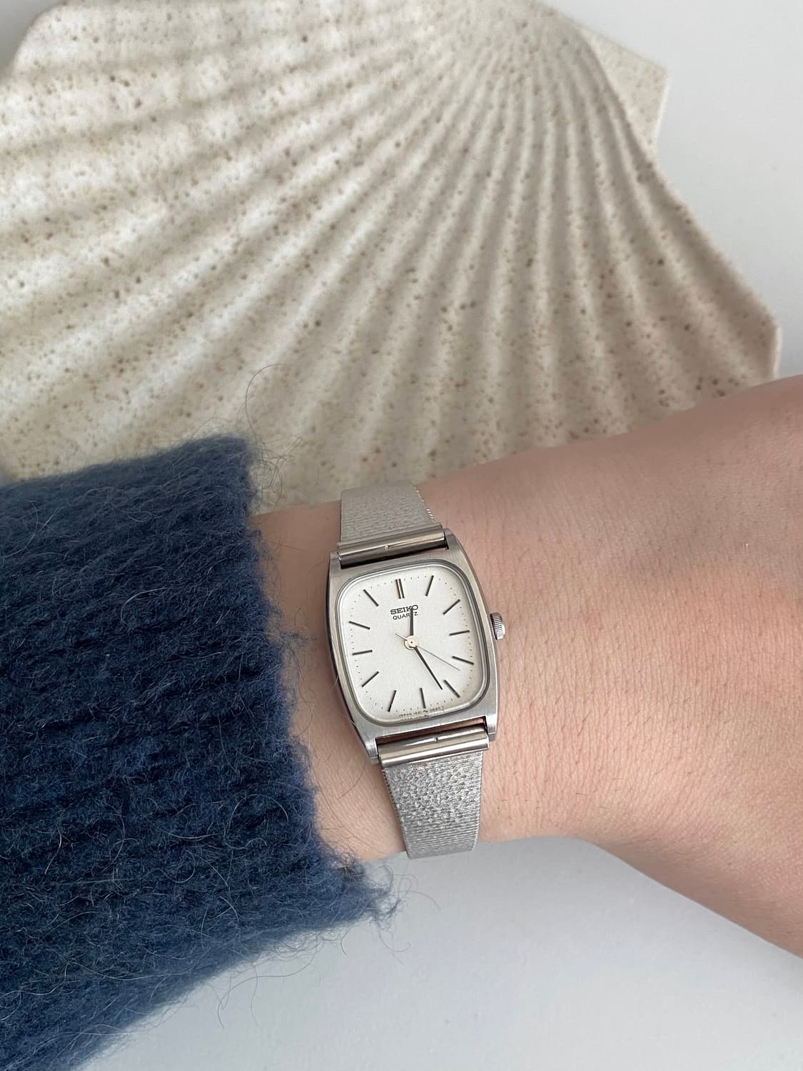 Seiko 세이코 스노우 스퀘어 실버 쿼츠 상품이미지7