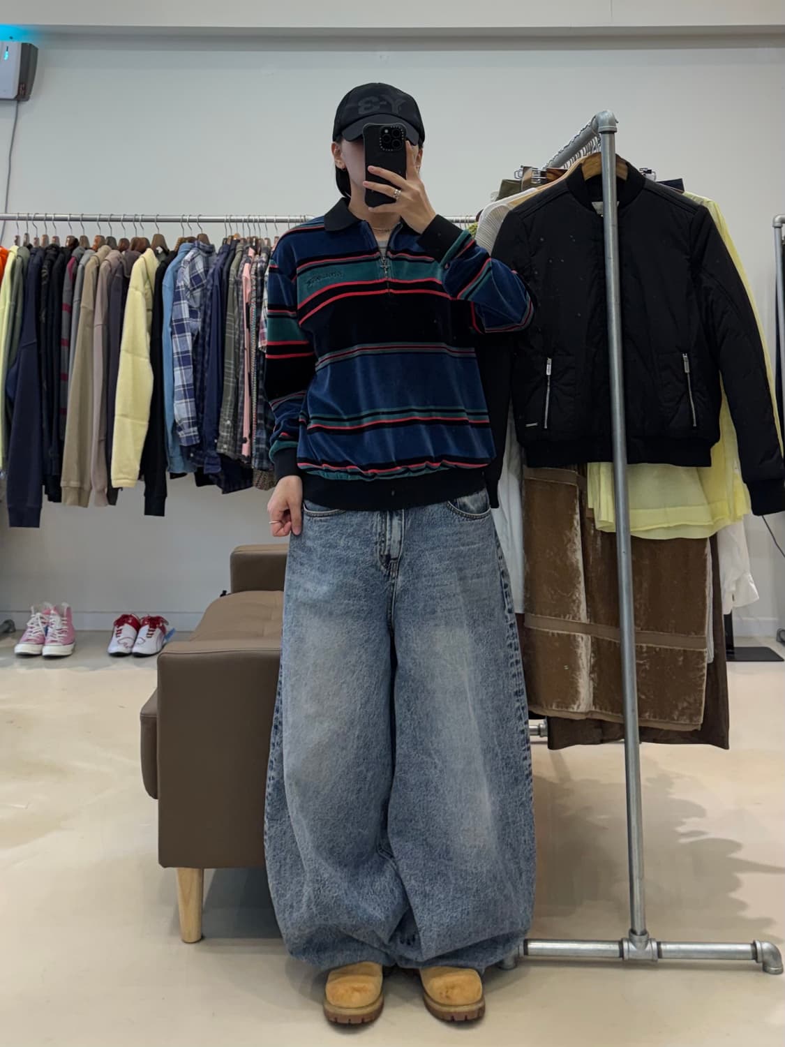 퍼킹어썸 벨루어 하프집업 상품이미지7