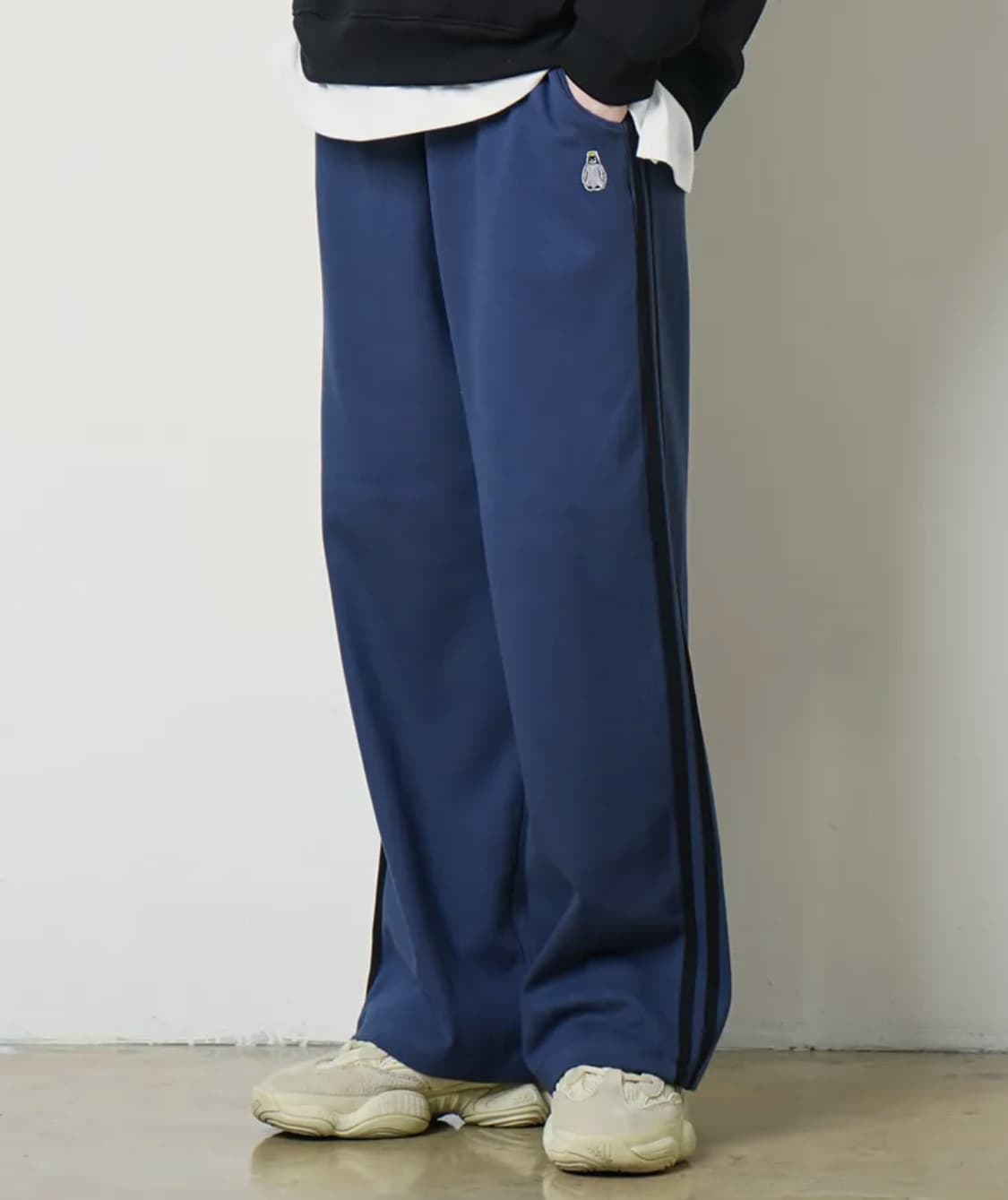 와이드 스웨트팬츠 네이비 상품이미지1