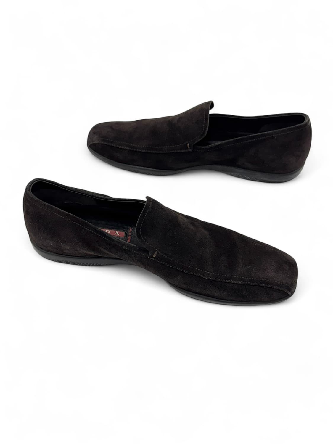 Prada 90s Classic square Suede Loafer 상품이미지6