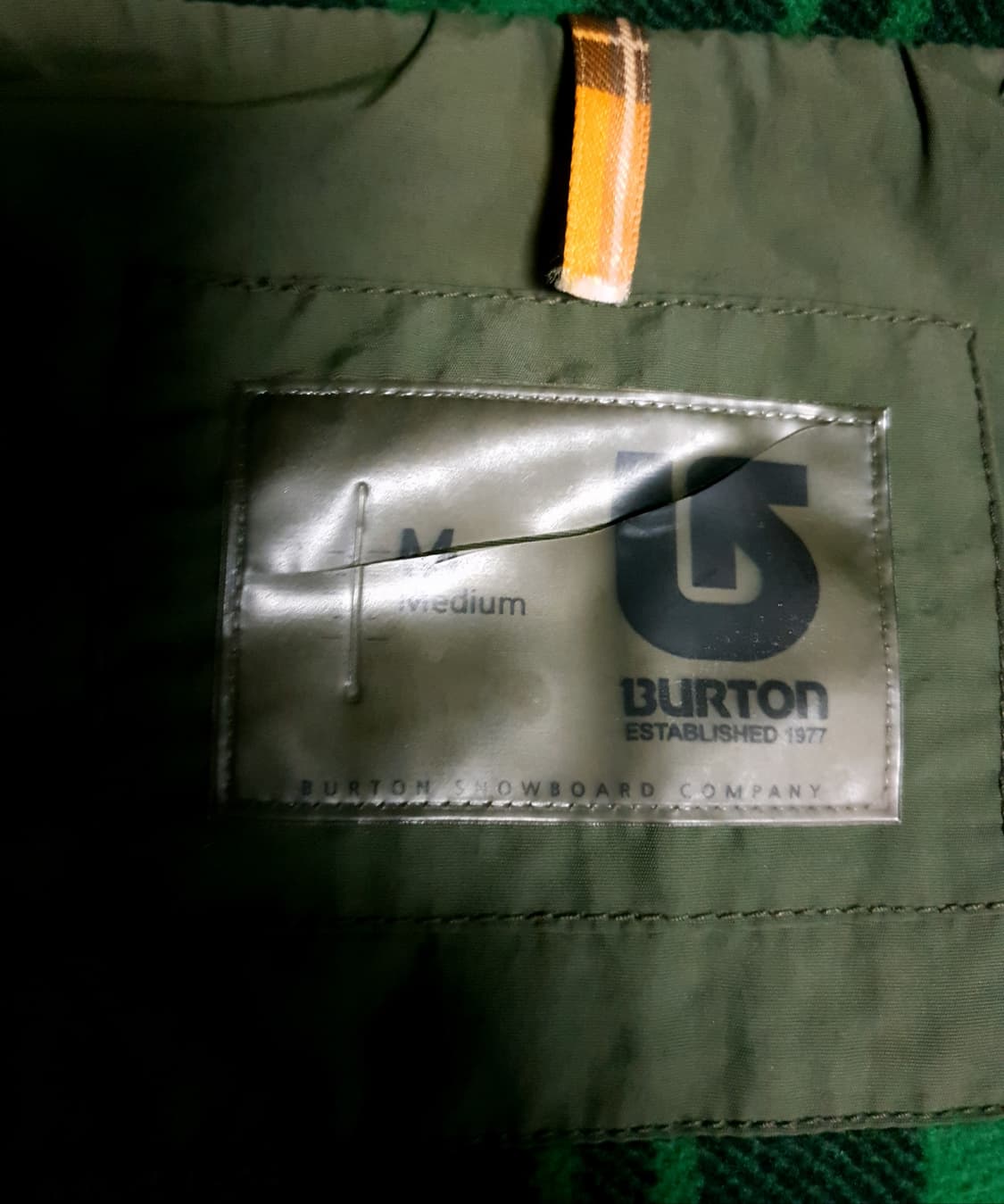 (빈티지) BURTON 유틸리티 레터링패치 고프코어 바람막이 카키(M) 상품이미지5