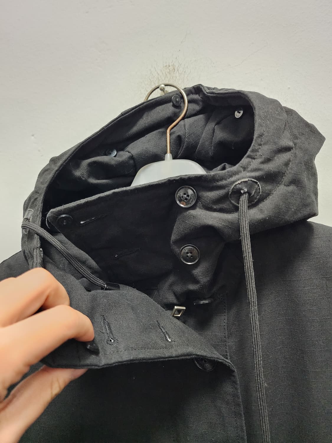 스튜디오 톰보이 후드 롱 오리털 파카 상품이미지5