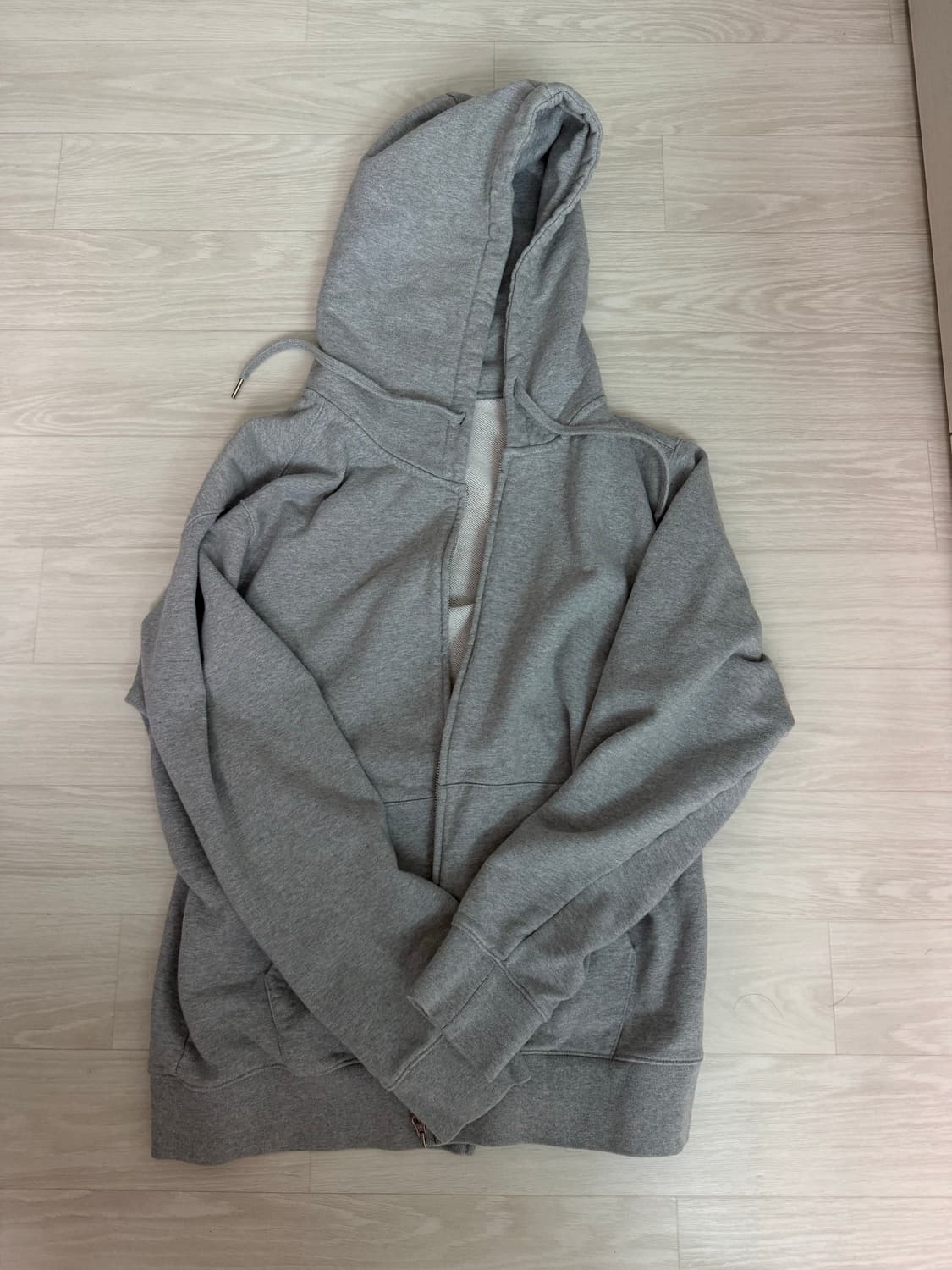 그레이 후드집업 상품이미지2