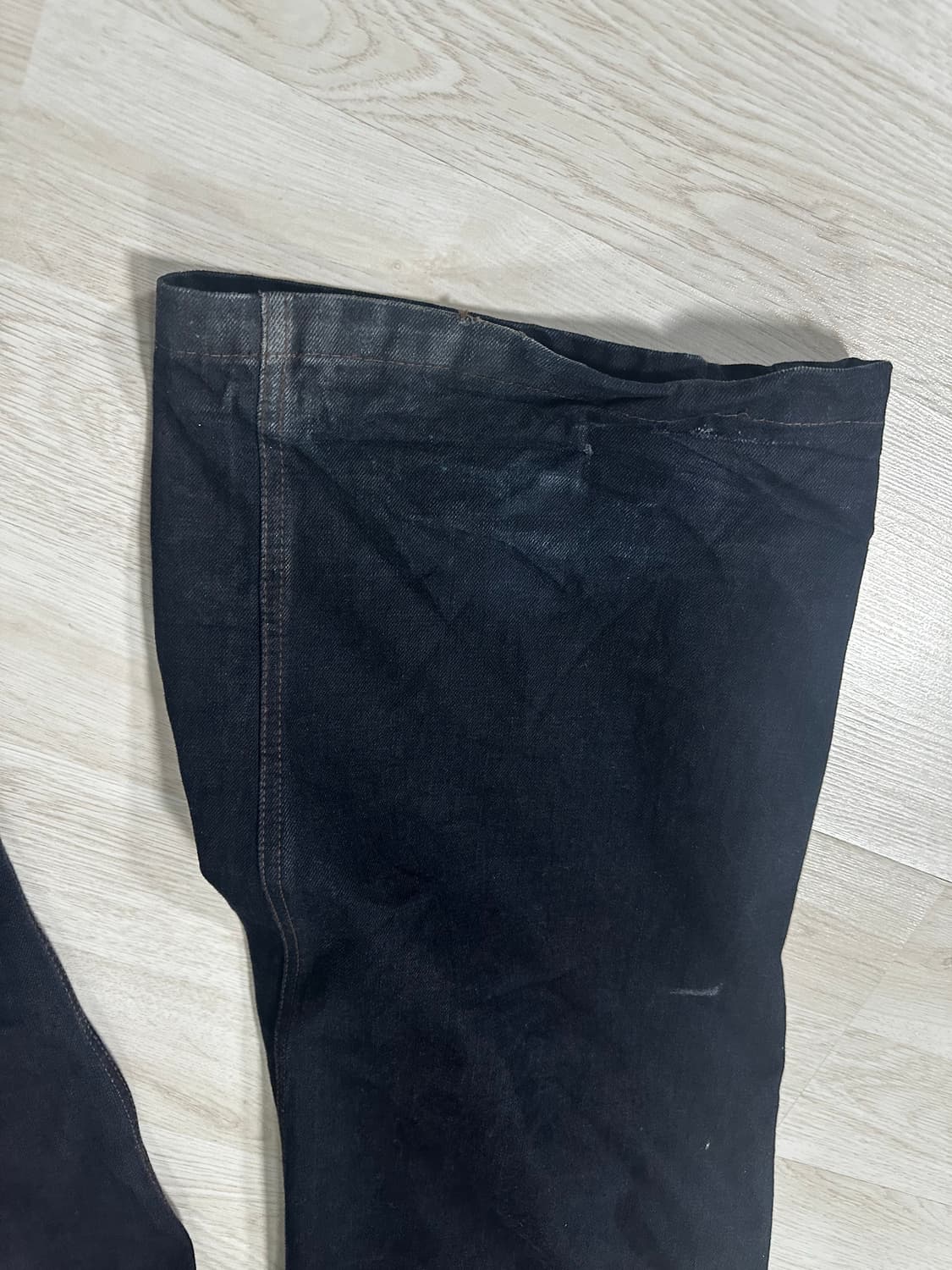 아오이로 오오키 페더 데님 팬츠 다크 인디고 상품이미지3