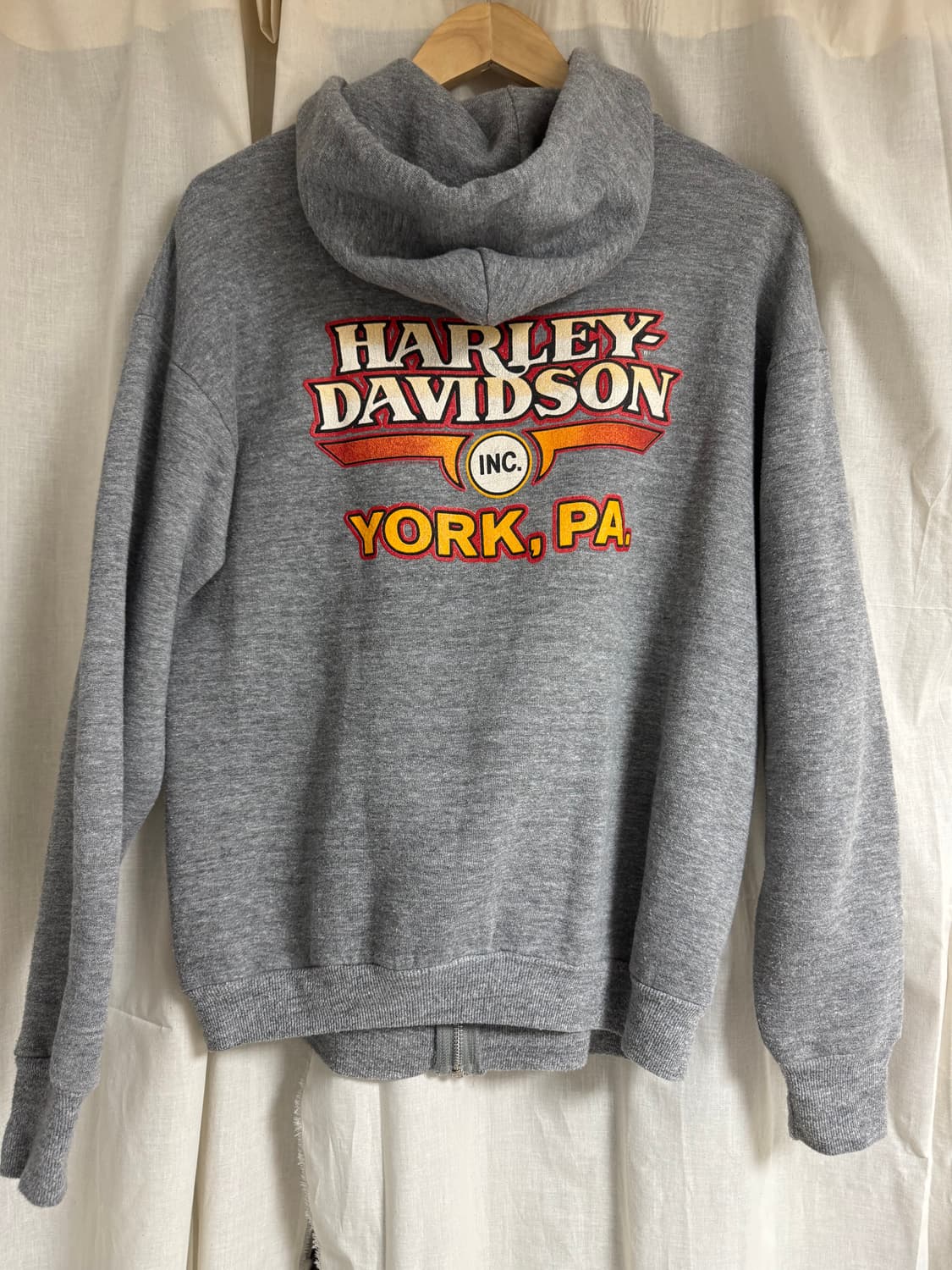 90s 할리데이비슨 / 빈티지 후드 집업 / L 상품이미지3