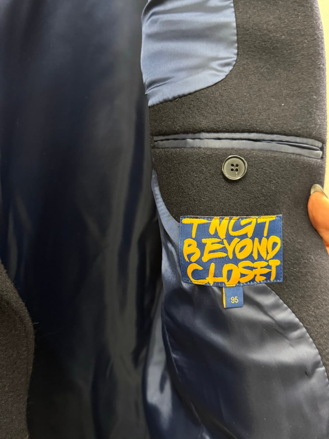 TNGT 비욘드클로젯 콜라보 코트 네이비 95 상품이미지4