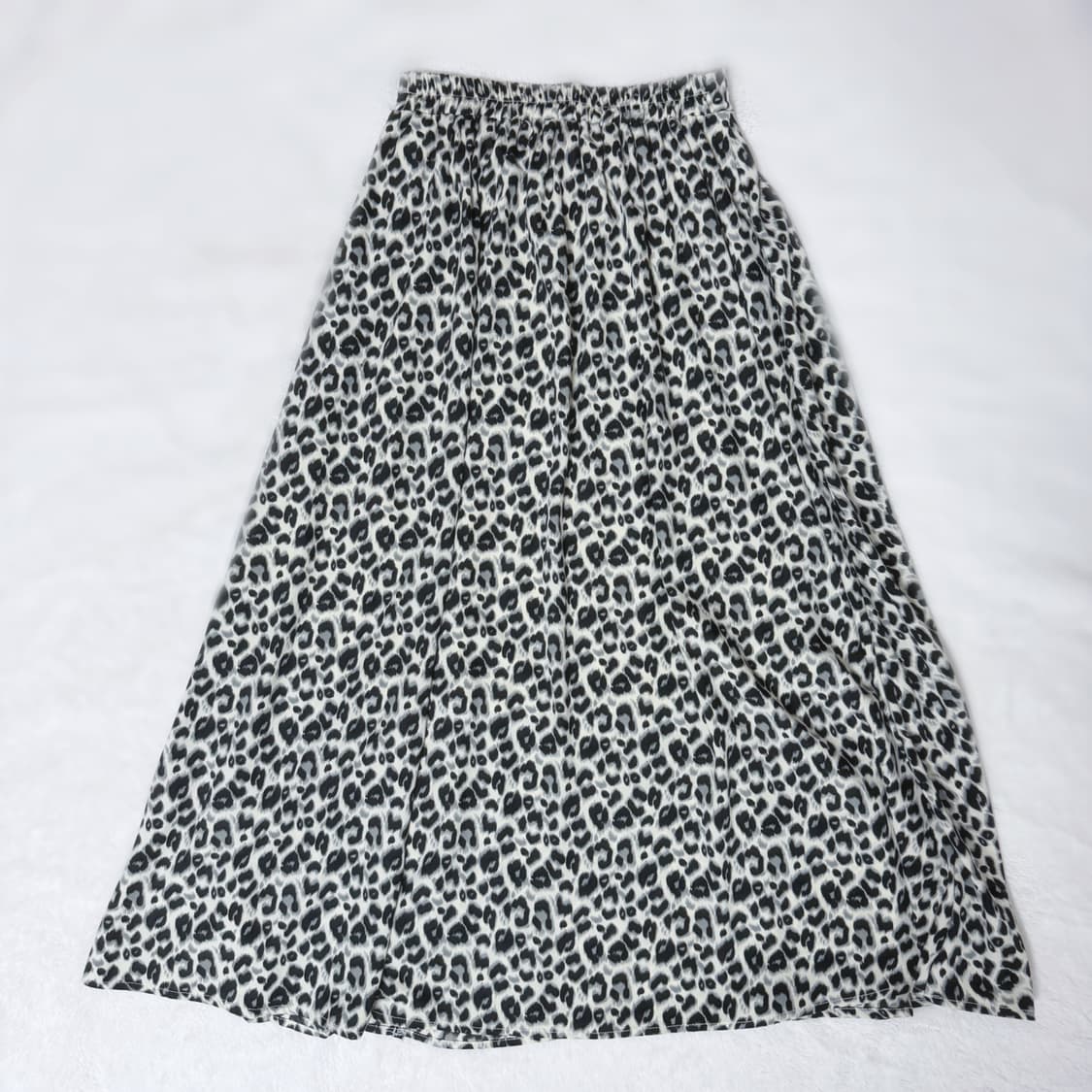 ARCHIVES 히메갸루 오네갸루 그레이 레오파드 플리츠 스커트 상품이미지4