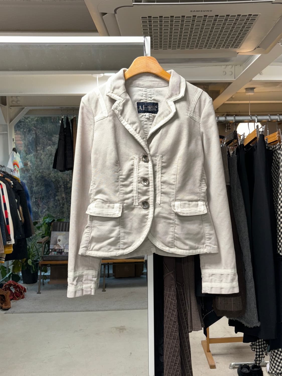 아르마니 진스 코듀로이 자켓 상품이미지1