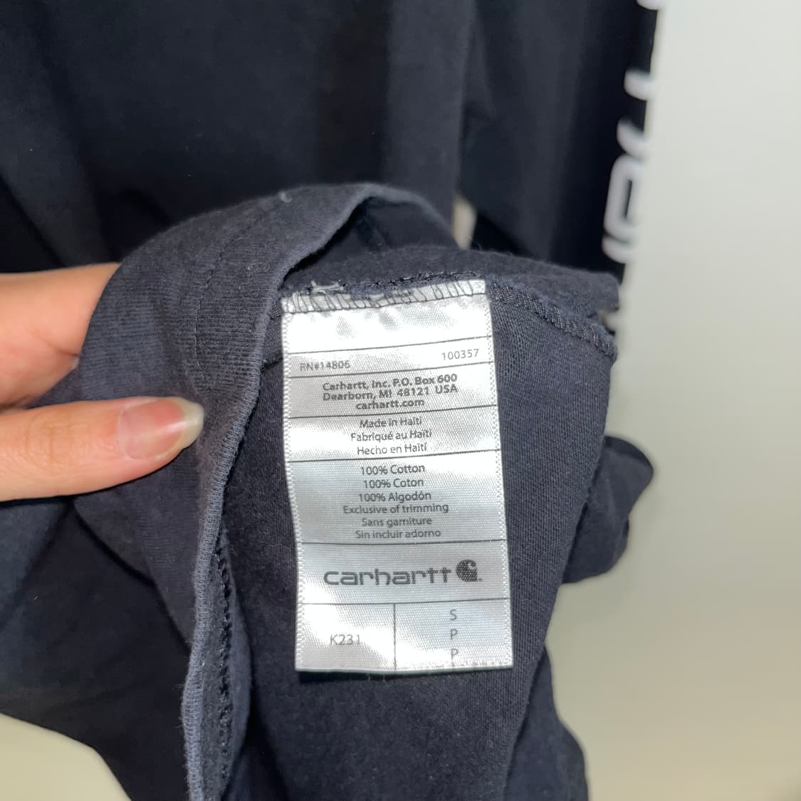 Carhartt Black Long Sleeve 상품이미지7