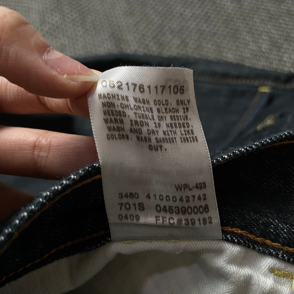 (38) 리바이스 539 블랙 빈티지 스트레이트 데님 팬츠 상품이미지5