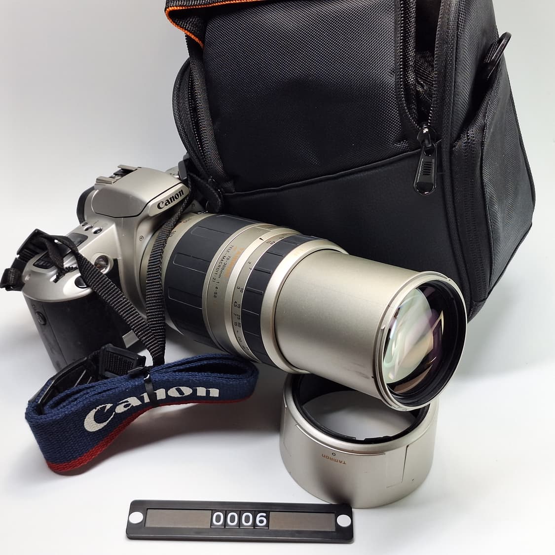 빈티지 필름카메라 풀세트/캐논 Eos kiss,탐론 70-300 망원렌즈 상품이미지1