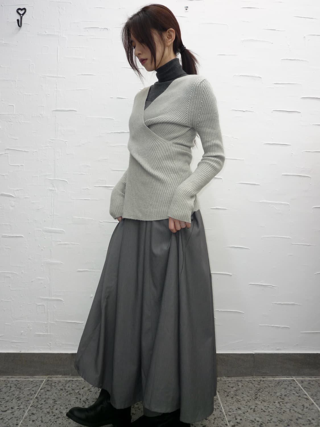 twist grey knit 상품이미지1