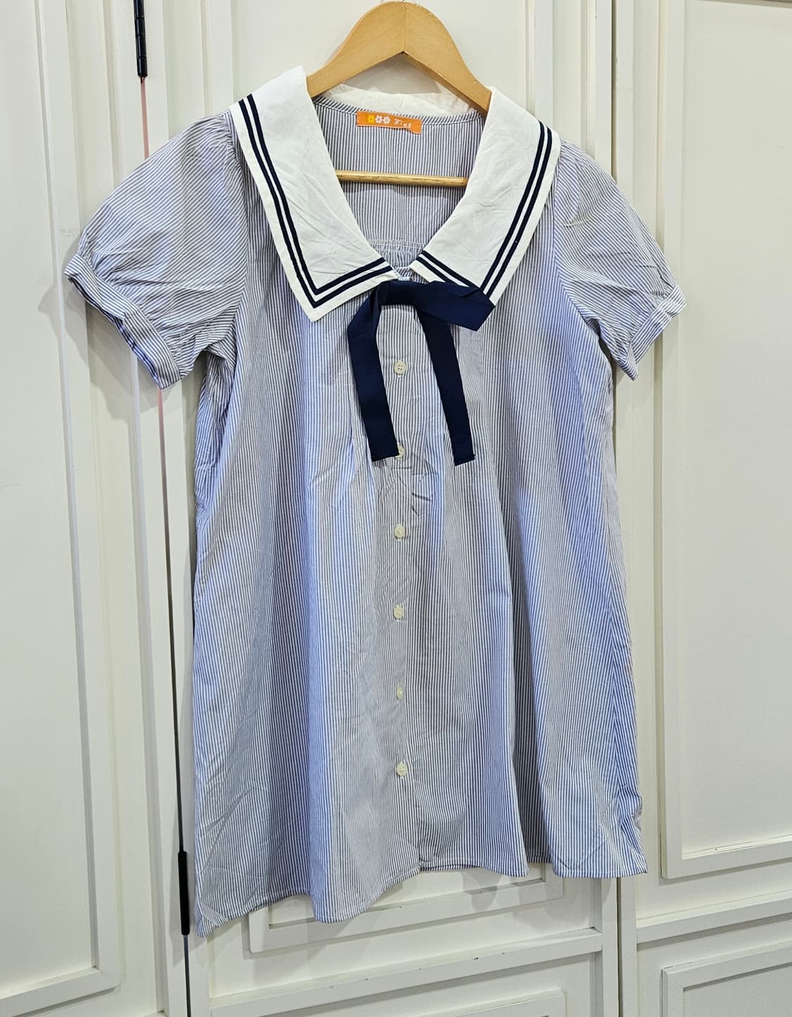 세일러카라 스트라이프 원피스 상품이미지2