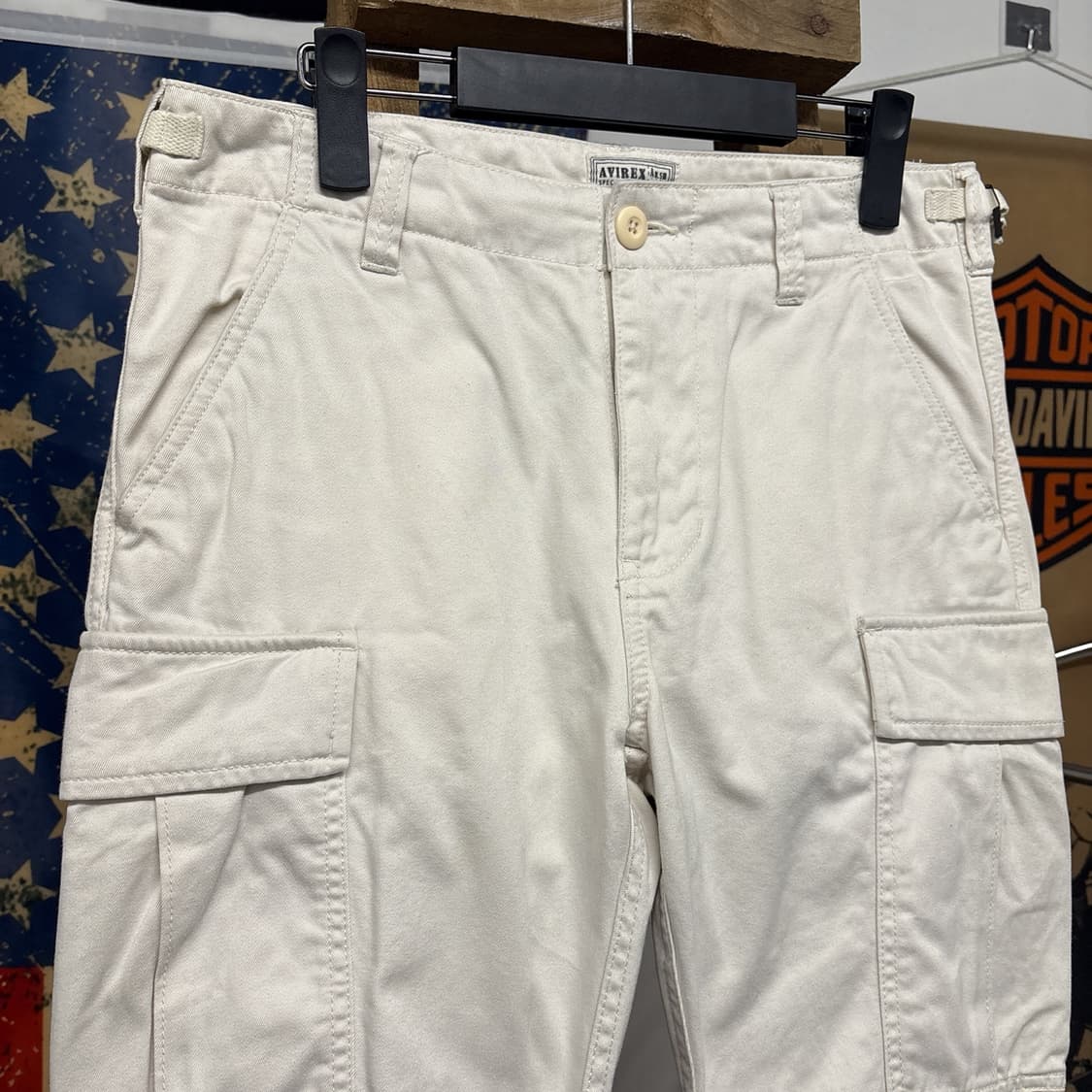90s 아비렉스 헤비코튼 에어로 카고팬츠 사이드탭 N764 상품이미지3