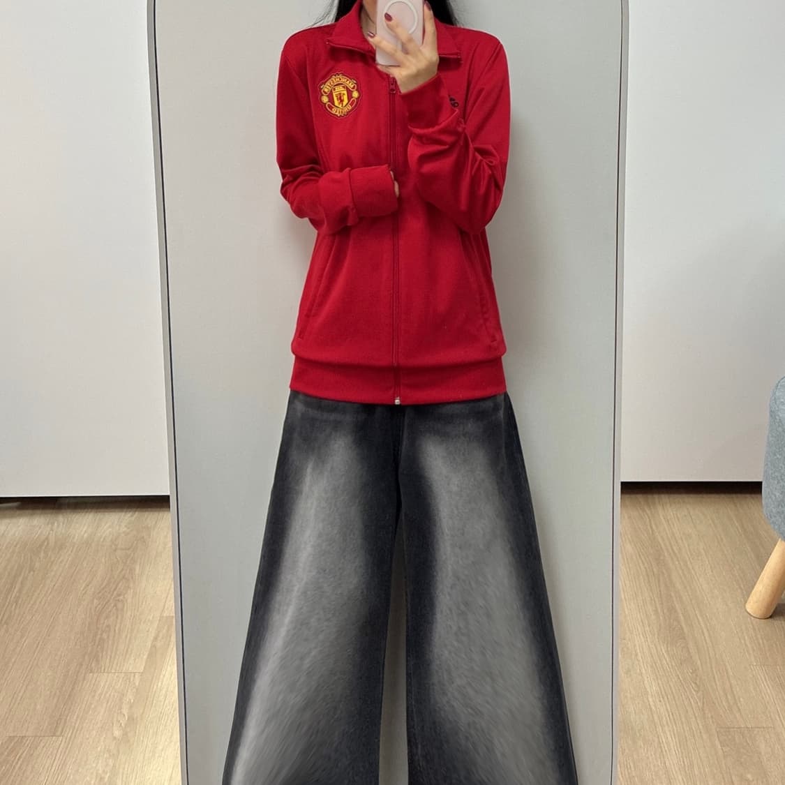 아디다스 맨체스터 유나이티드 빨검 트랙탑 져지 상품이미지1