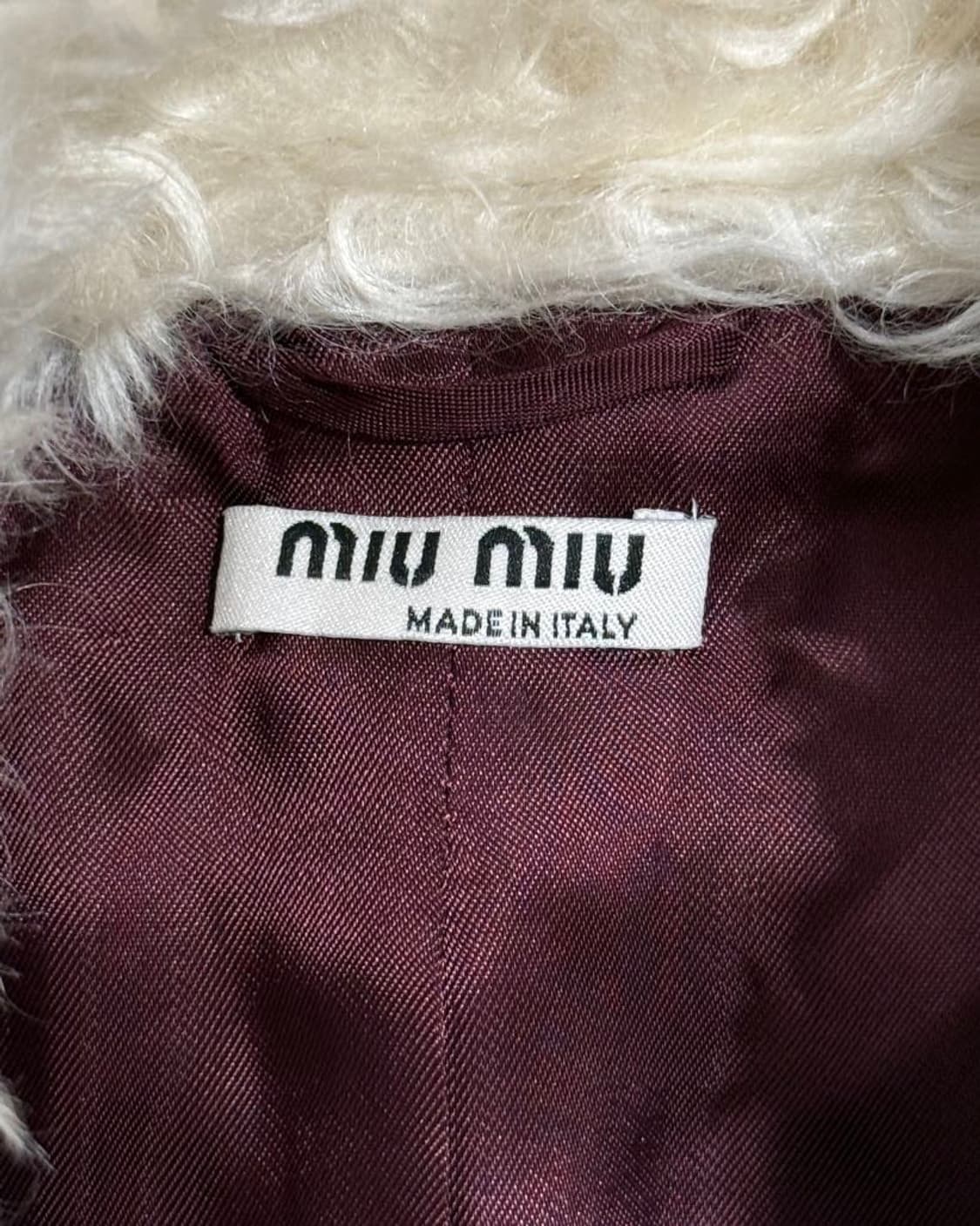 미우 미우 버건디 2017fw 시어링 트리밍 코듀로이 자켓 상품이미지7