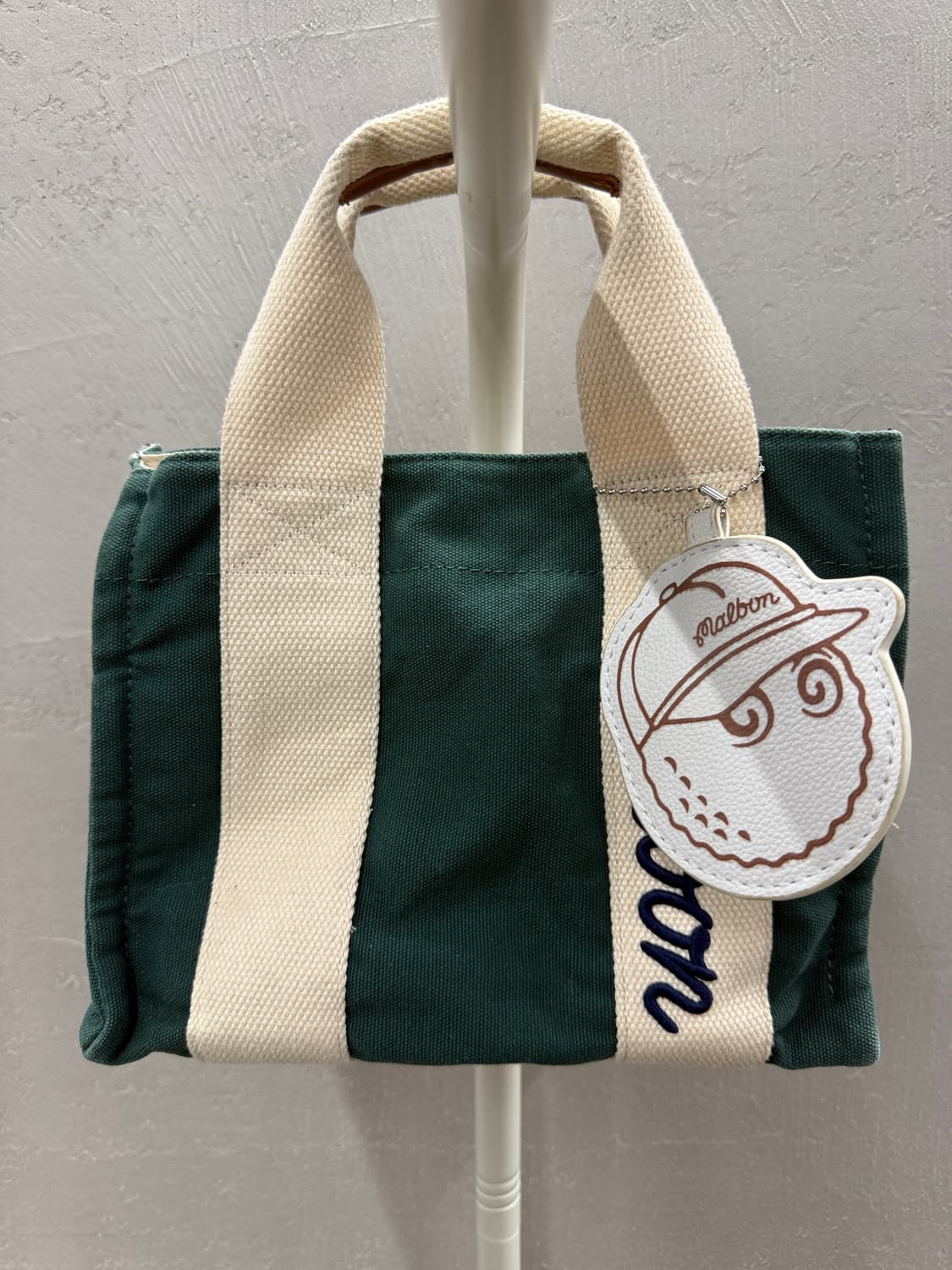 말본 골프 캔버스 버킷 토트백 그린 상품이미지2