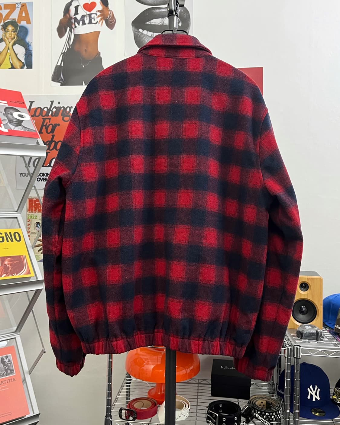 빈티지 플란넬 울 체크 퀼팅 점퍼 상품이미지7