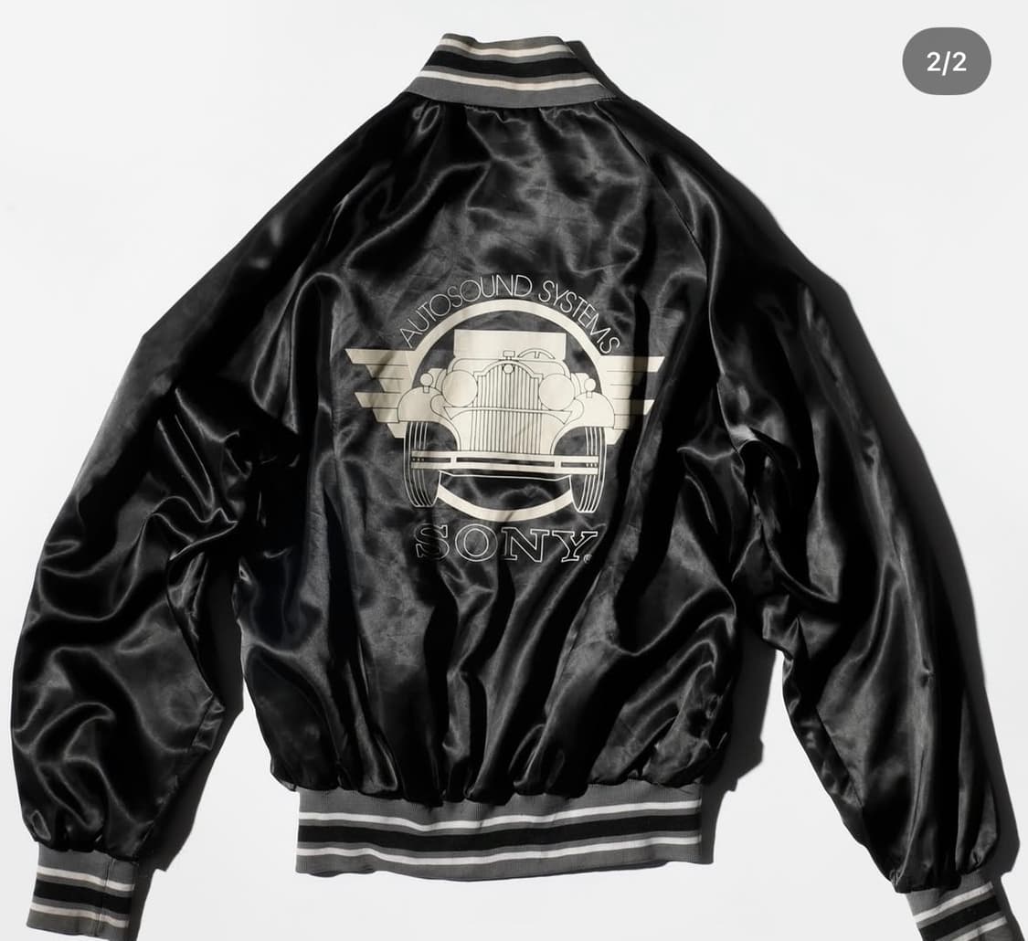 usa 빈티지 소니 사틴 자켓 L 상품이미지2