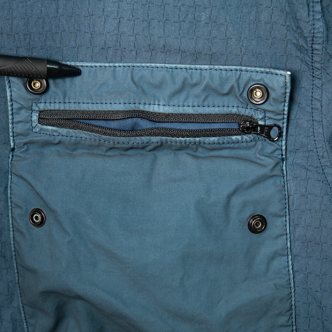 [XXL] 스톤아일랜드 17AW 가먼트다잉 코튼 나일론 립스탑 오버셔츠 상품이미지3