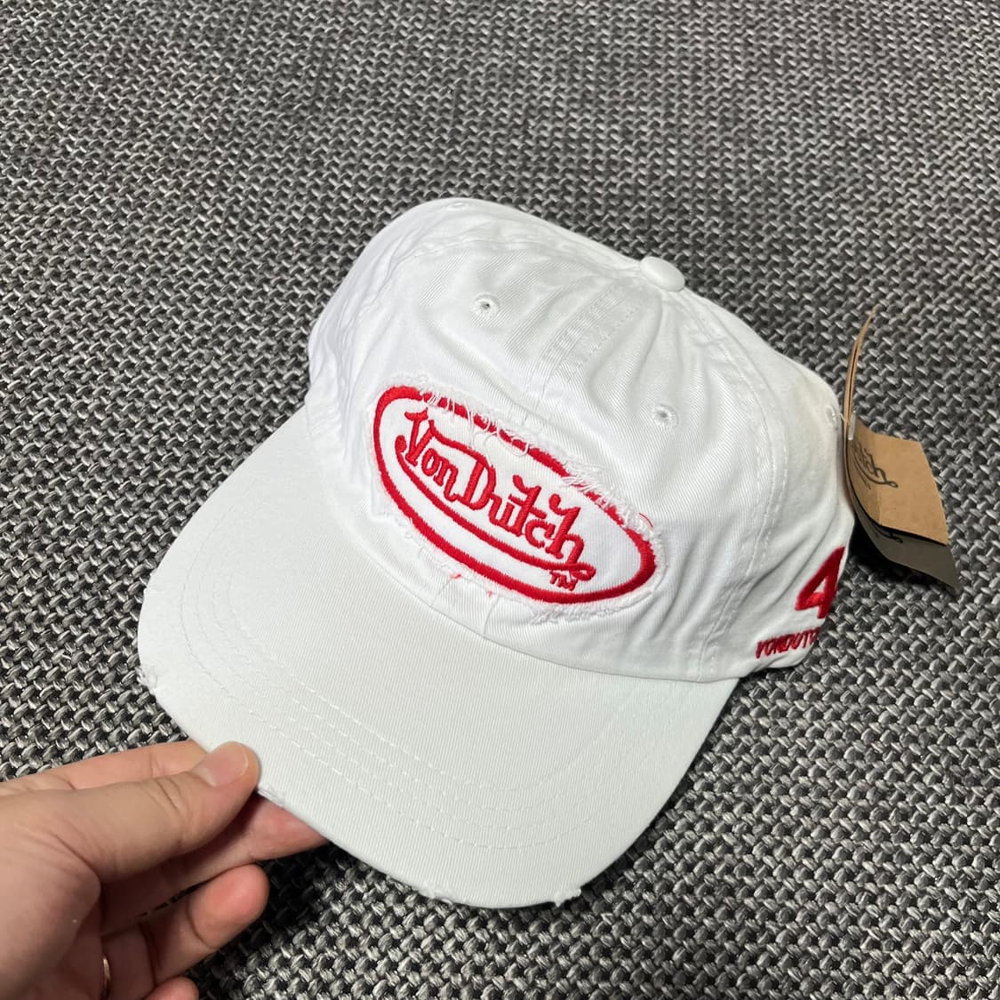 본더치 화이트 볼캡 모자 새상품 상품이미지2