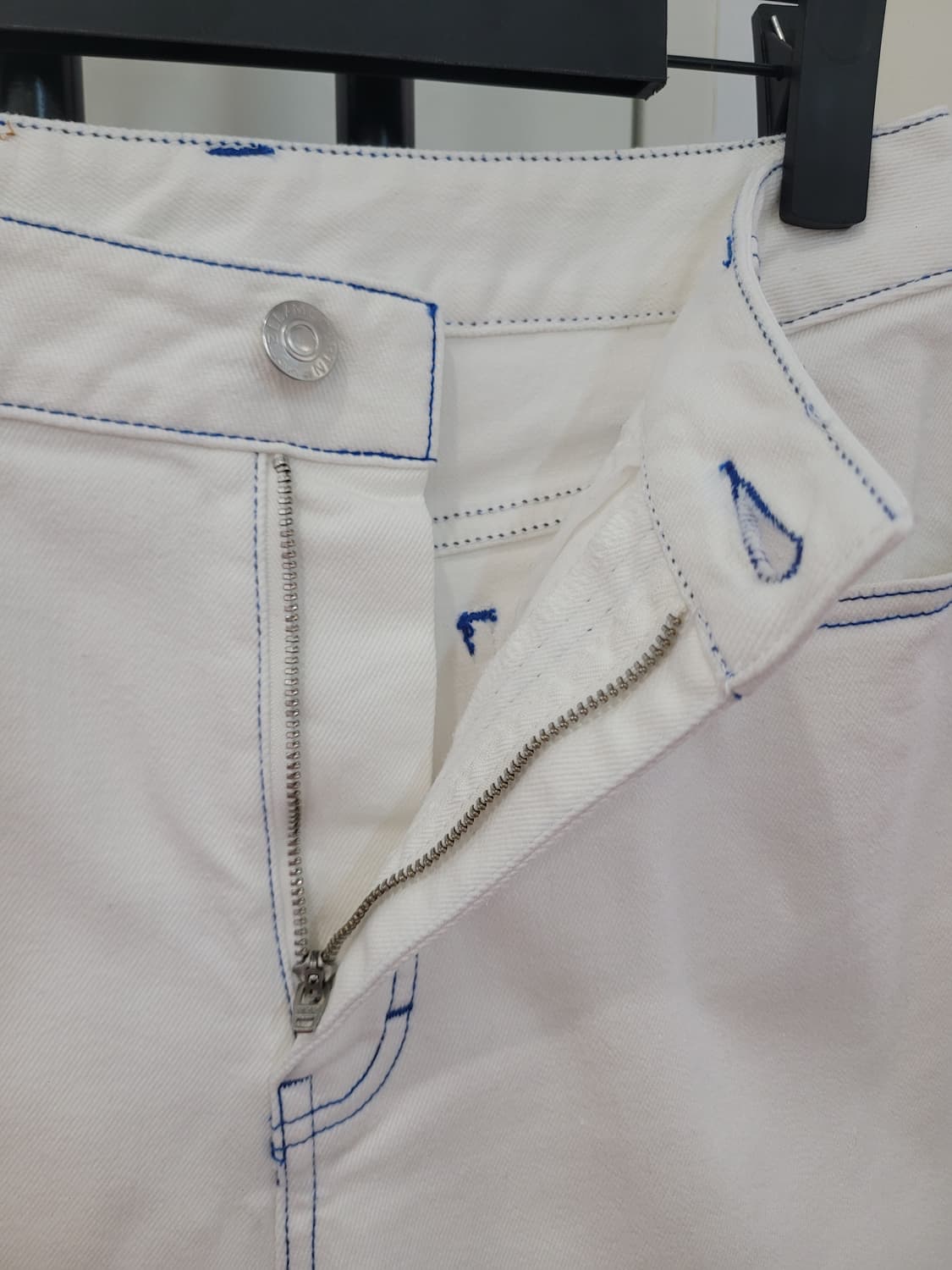 스텔라 맥카트니 하이웨이스트 화이트 데님 반바지 27사이즈 상품이미지8