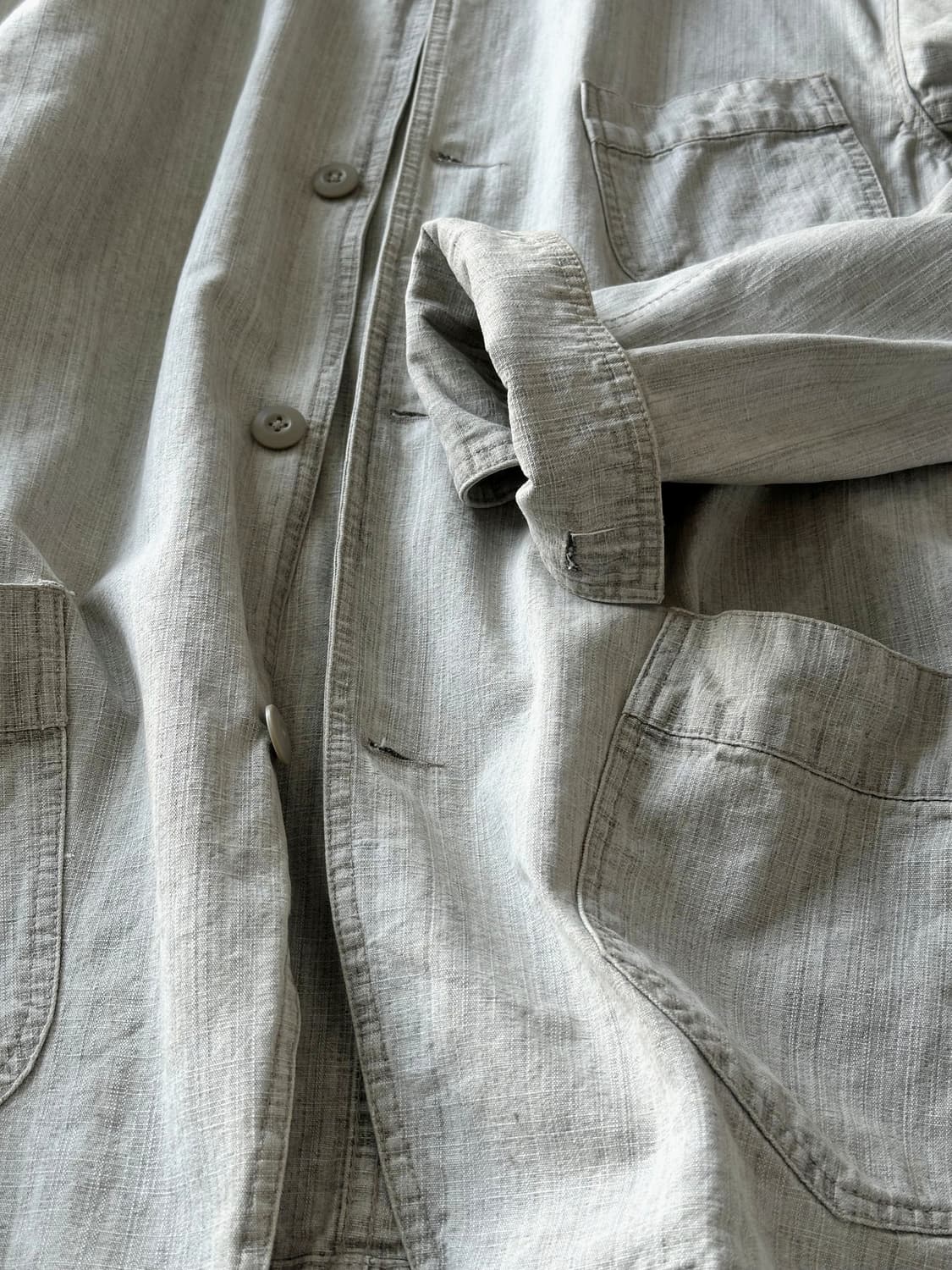 Denim stand collar work jacket 상품이미지8