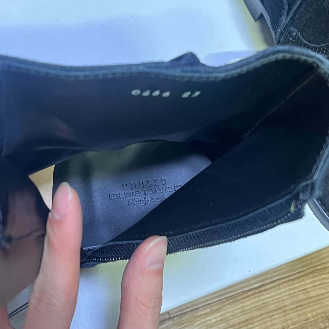 Unused 언유즈드 블랙 스웨이드 웨스턴 부츠 230사이즈 상품이미지5