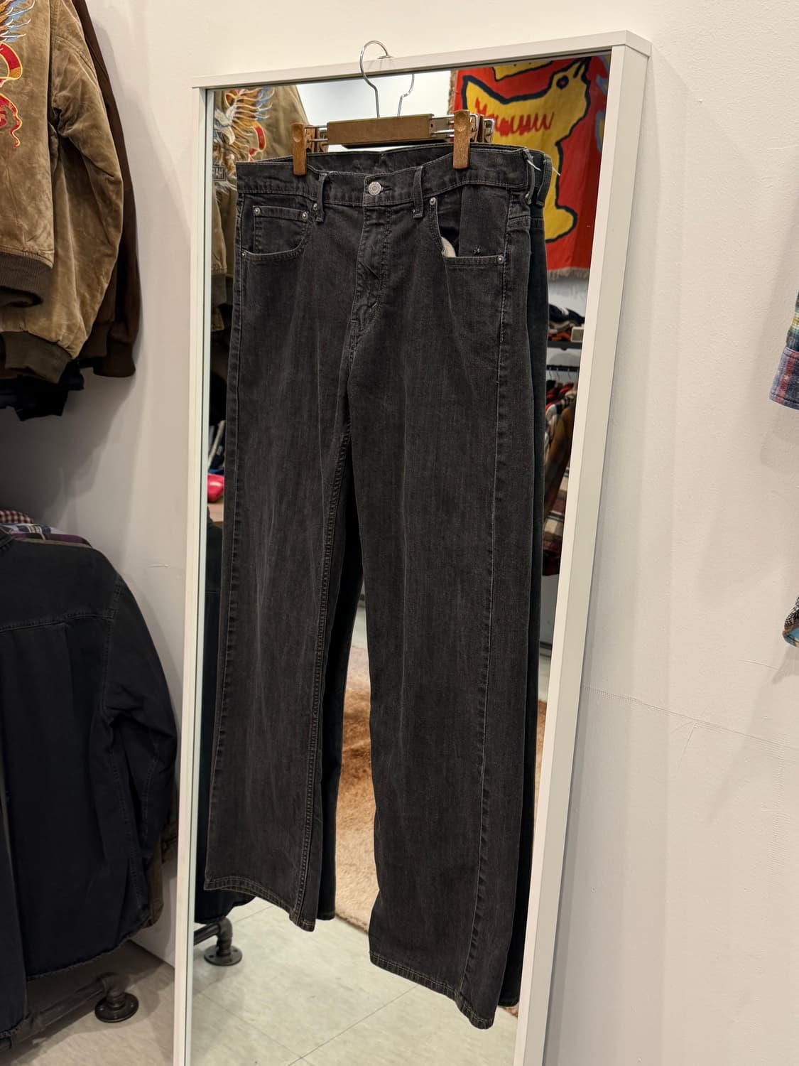 Levis 리바이스 569 흑청 데님 팬츠 (36inch) 상품이미지1