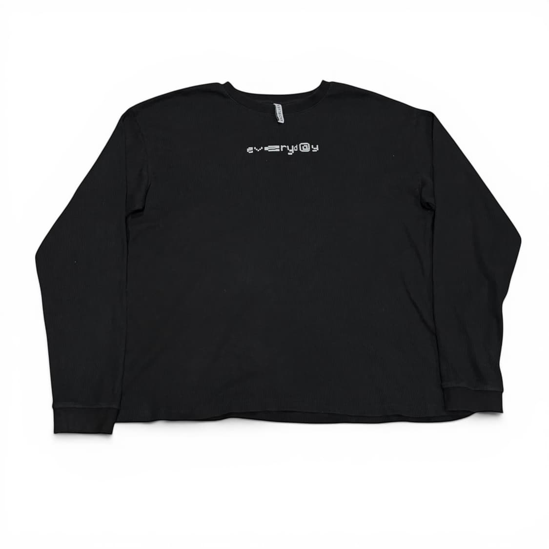 FREE 엔조블루스 블랙 픽셀 와플 롱슬리브 상품이미지1