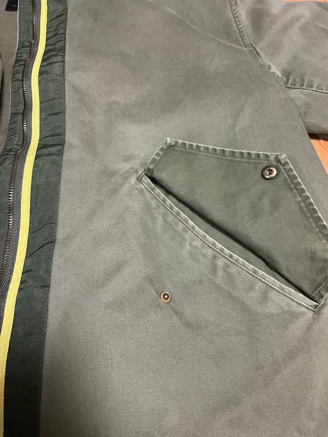 [L-100] 자라 플라워 자수 m65 빈티지 야상 상품이미지8