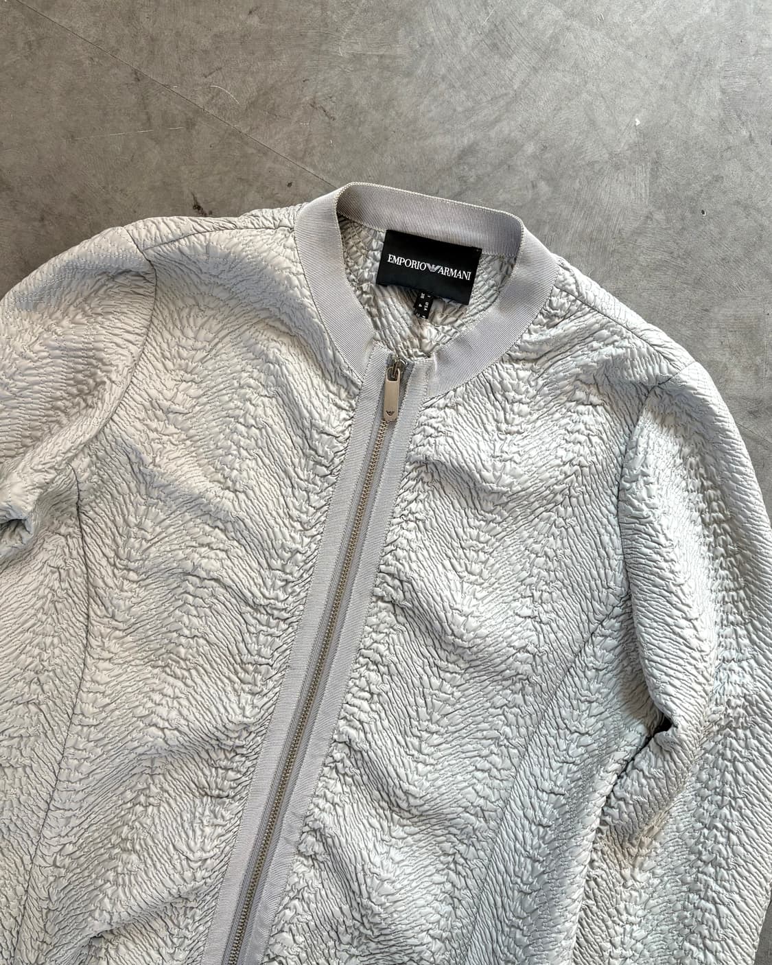 Armani 아르마니 실버 컬러 투웨이 지퍼 자켓 상품이미지2