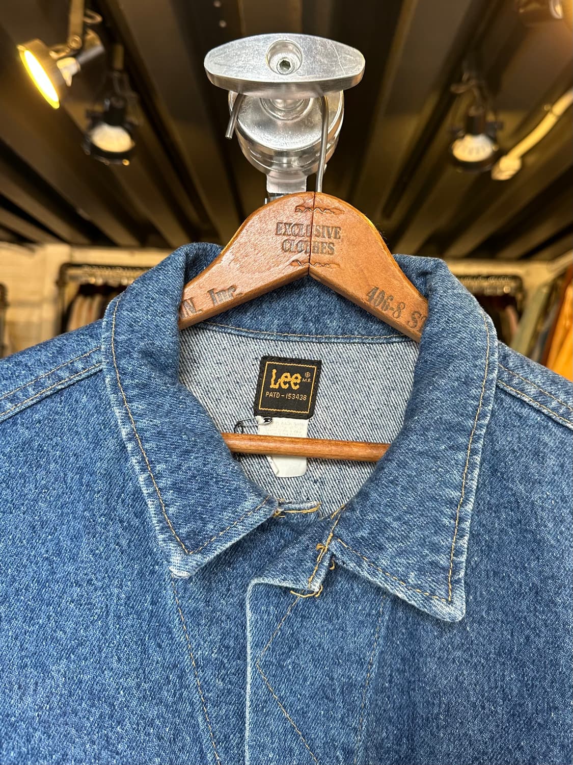 90s 리 Lee 핸드커스텀 데님 트러커 자켓 made in usa 상품이미지3